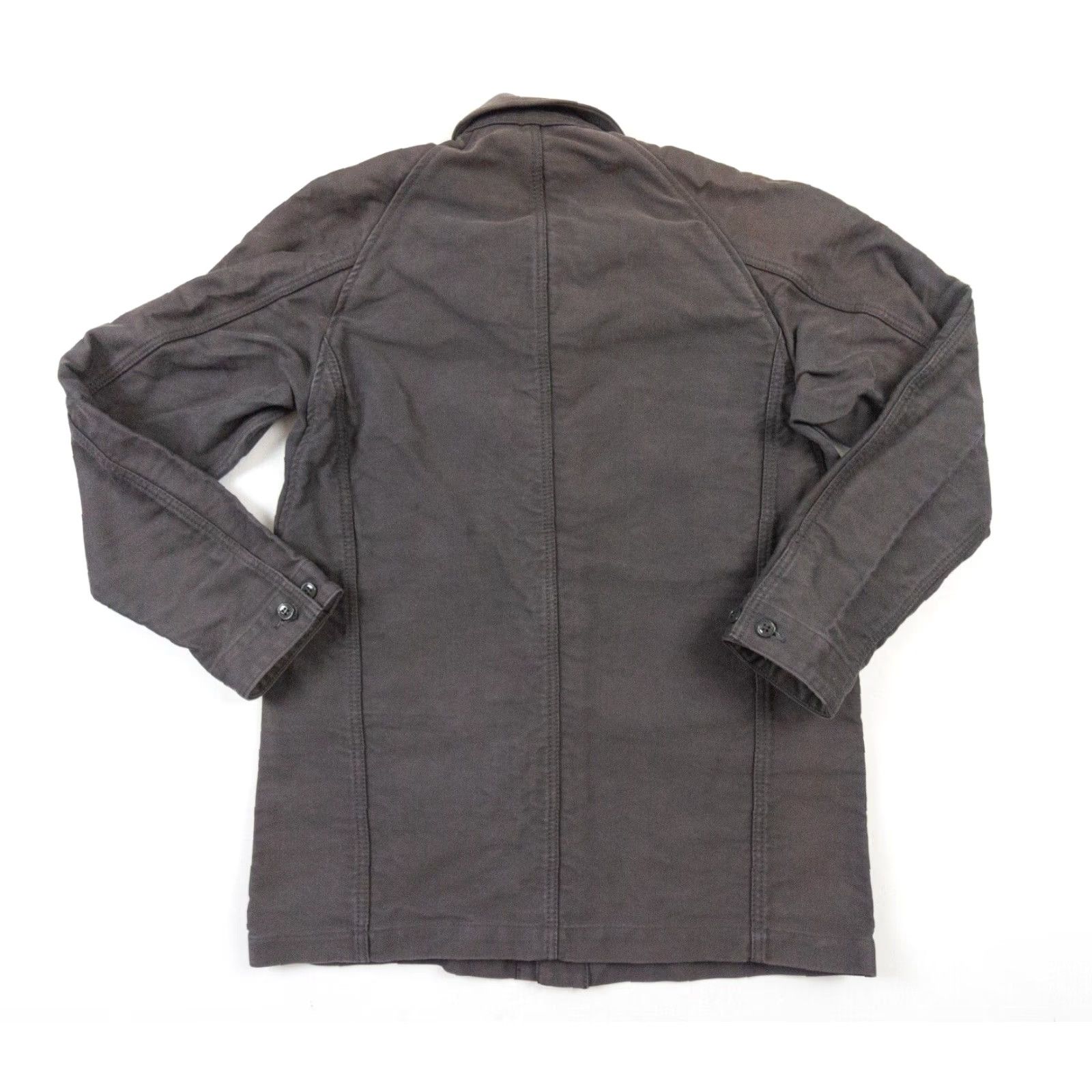 Journal Standard JOURNAL STANDARD Men's Button Down Shirt Medium Gray Canvas Workwear Long Sleeve Regular Fit Size US M / EU 48-50 / 2 - 6 Thumbnail