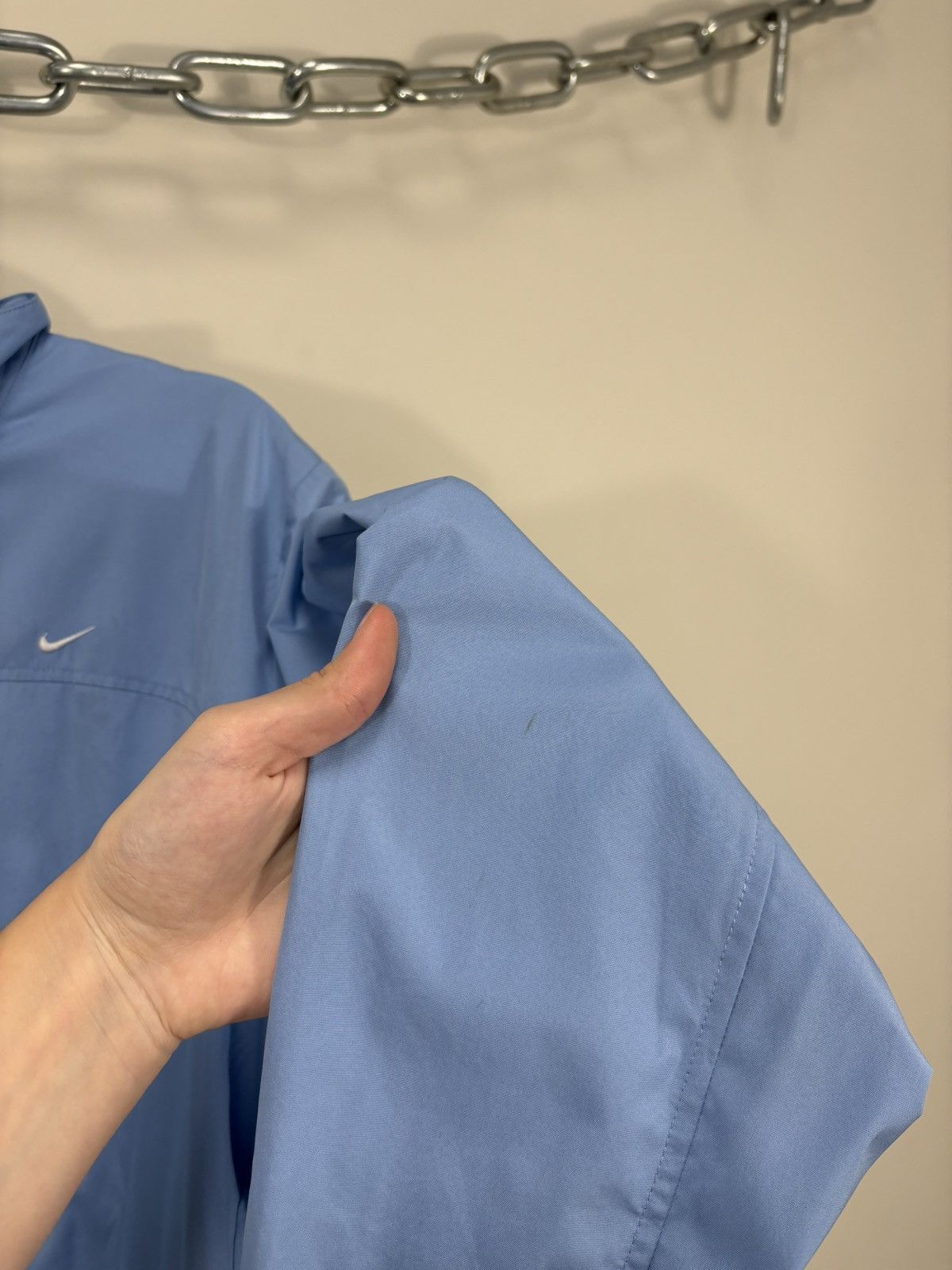 Nike Vintage Nike Y2K Light Blue Swoosh Retro Hype Track Jacket Size US XL / EU 56 / 4 - 11 Thumbnail