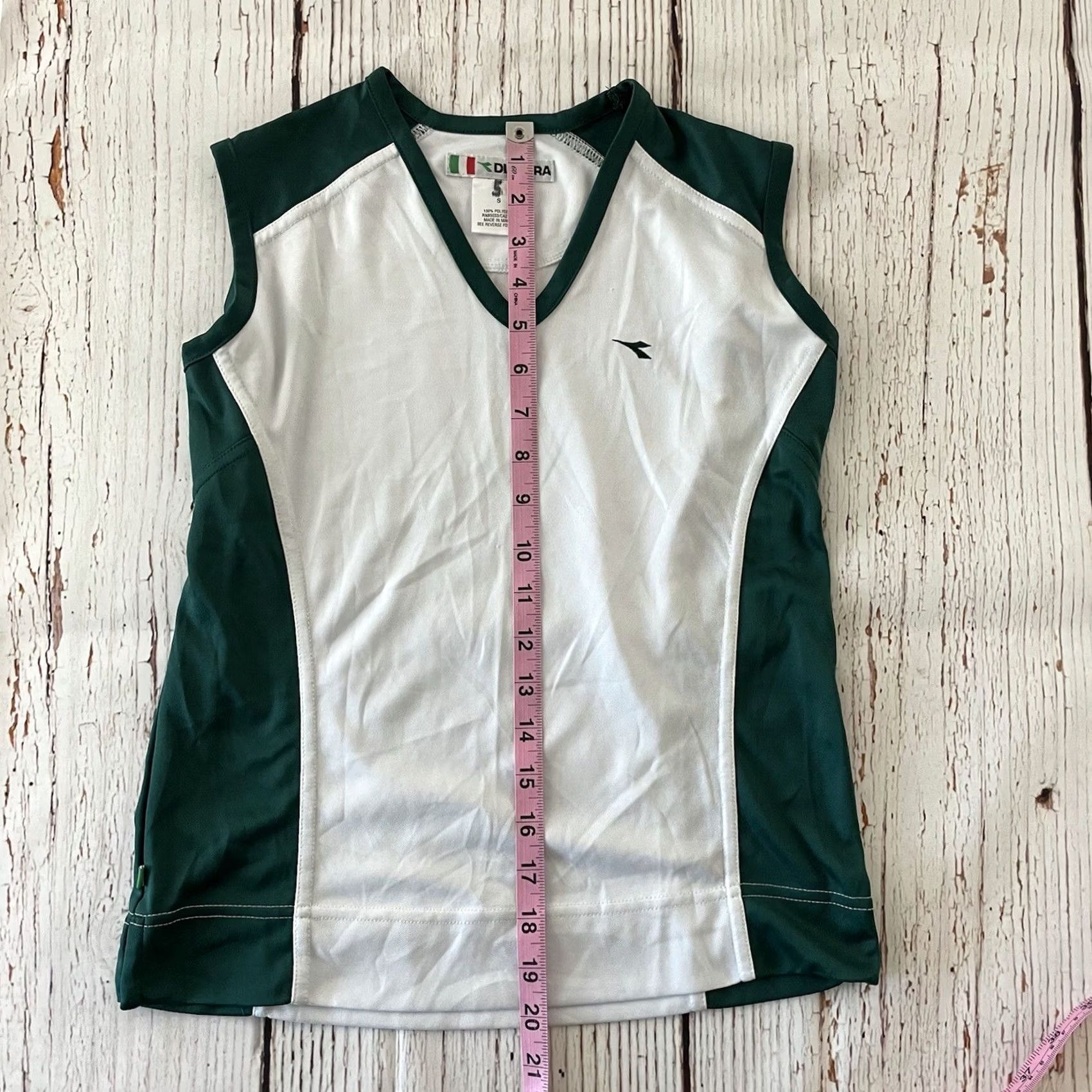 Diadora Diadora Athletic Tank Women's S Green White Tank Top Athletic Diadora Women XS S? Size S / US 4 / IT 40 - 5 Thumbnail