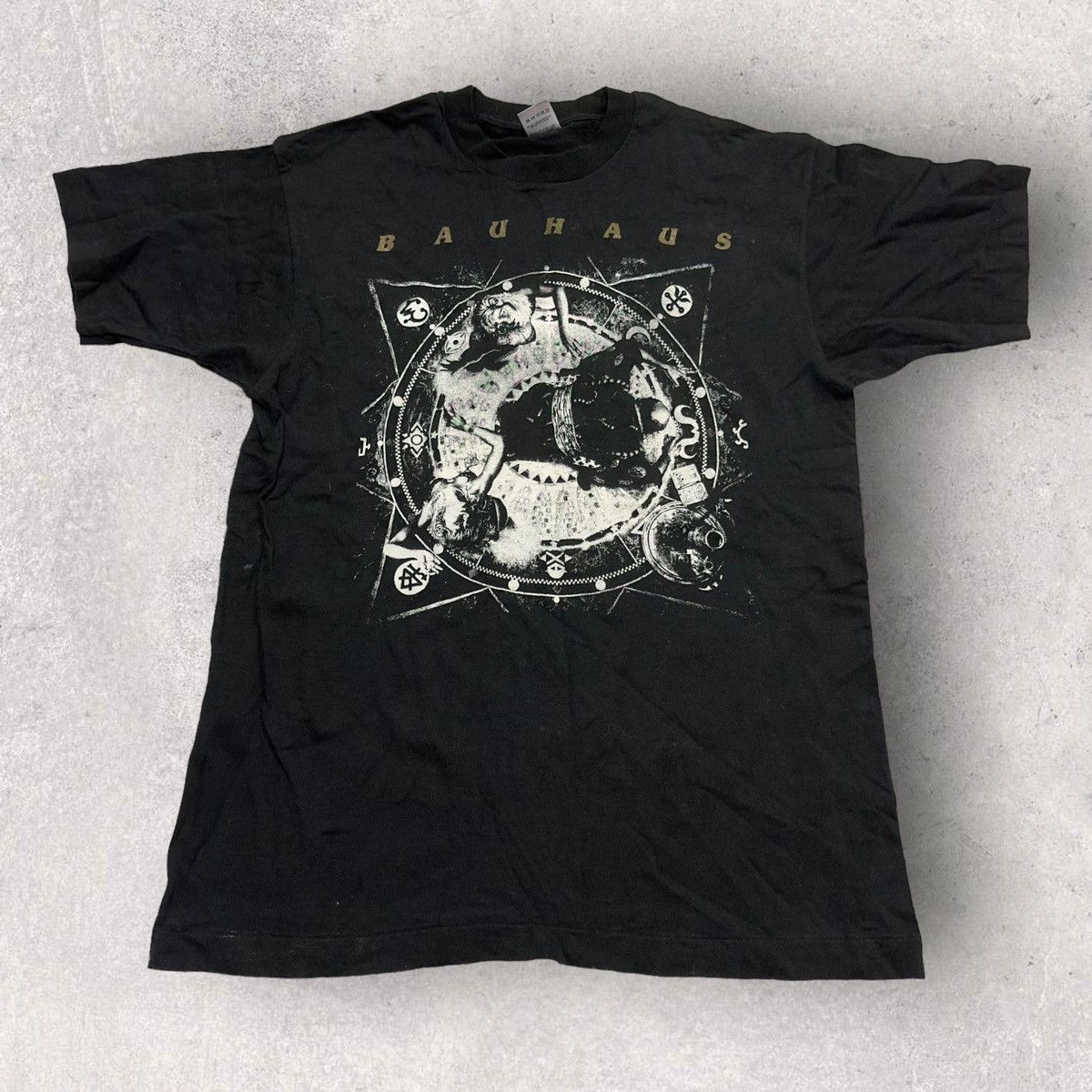 image of Band Tees x Fruit Of The Loom Vintage Bauhaus Tee in Black, Men's (Size Large)