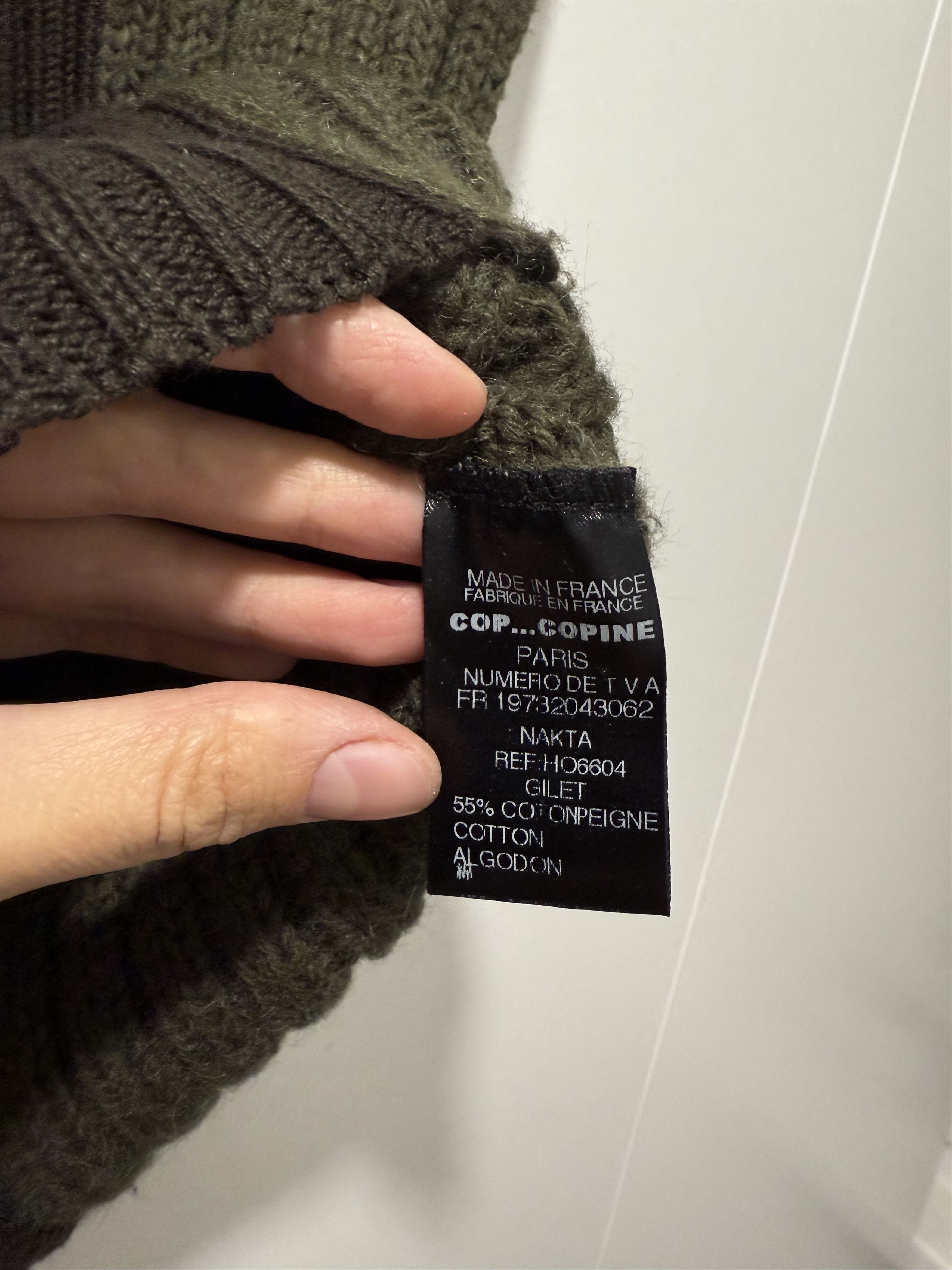 Cop Copine Vintage Cop Copine Knit Sleveless Zip Top Gilet (S-M) Size S / US 4 / IT 40 - 5 Thumbnail
