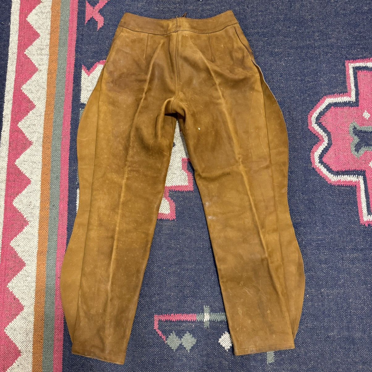 Ralph Lauren Sample Ralph Lauren 70s Leather Riding Pants Size US 28 / EU 44 - 2 Thumbnail