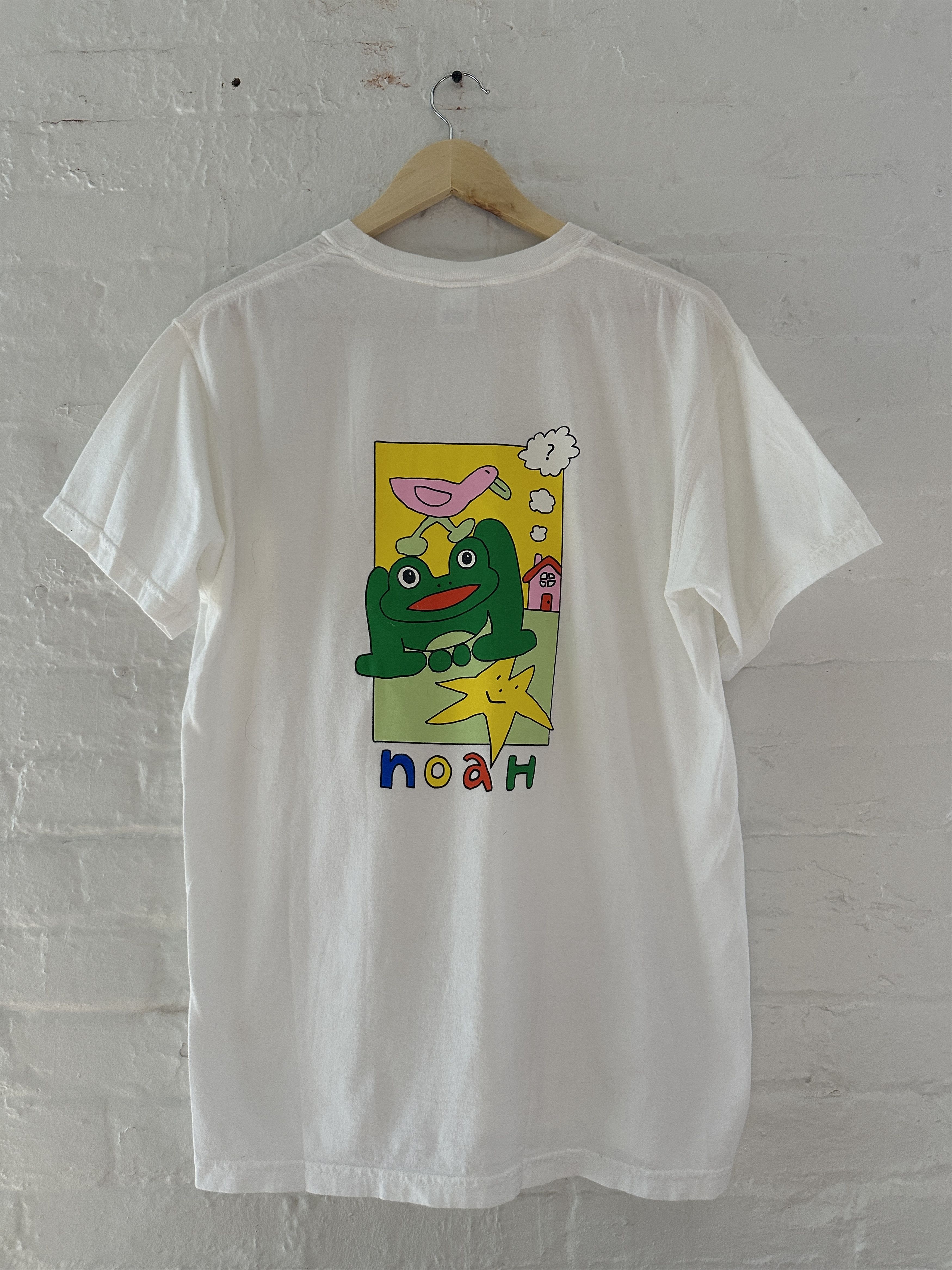 Noah×Frog t NWT Noah x Frog Skateboards Dark Green Logo Embroidered T