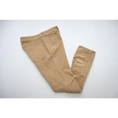 00s Dolce & Gabbana Tan Corduroy Back Buckle Pants