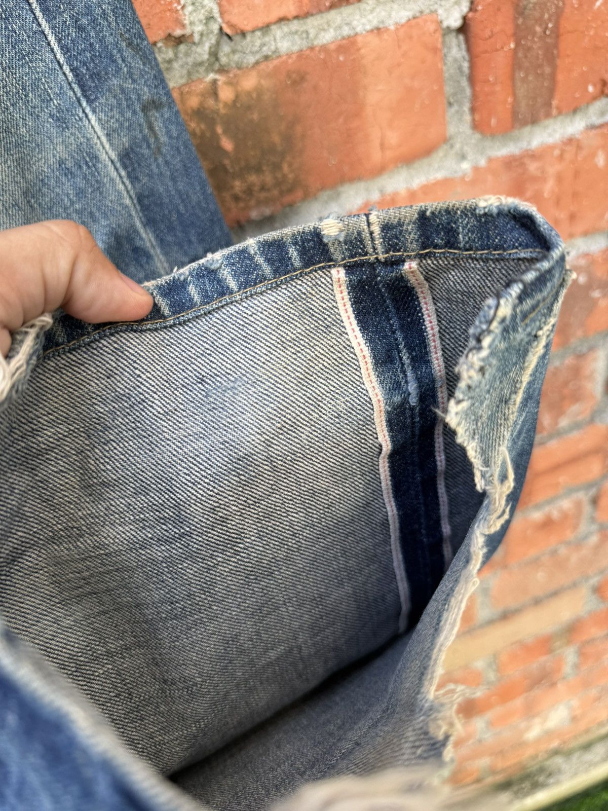 Levi's Vintage Clothing W34x34.5 Vintage levi’s 702 redline big E buckle back Size US 34 / EU 50 - 4 Thumbnail