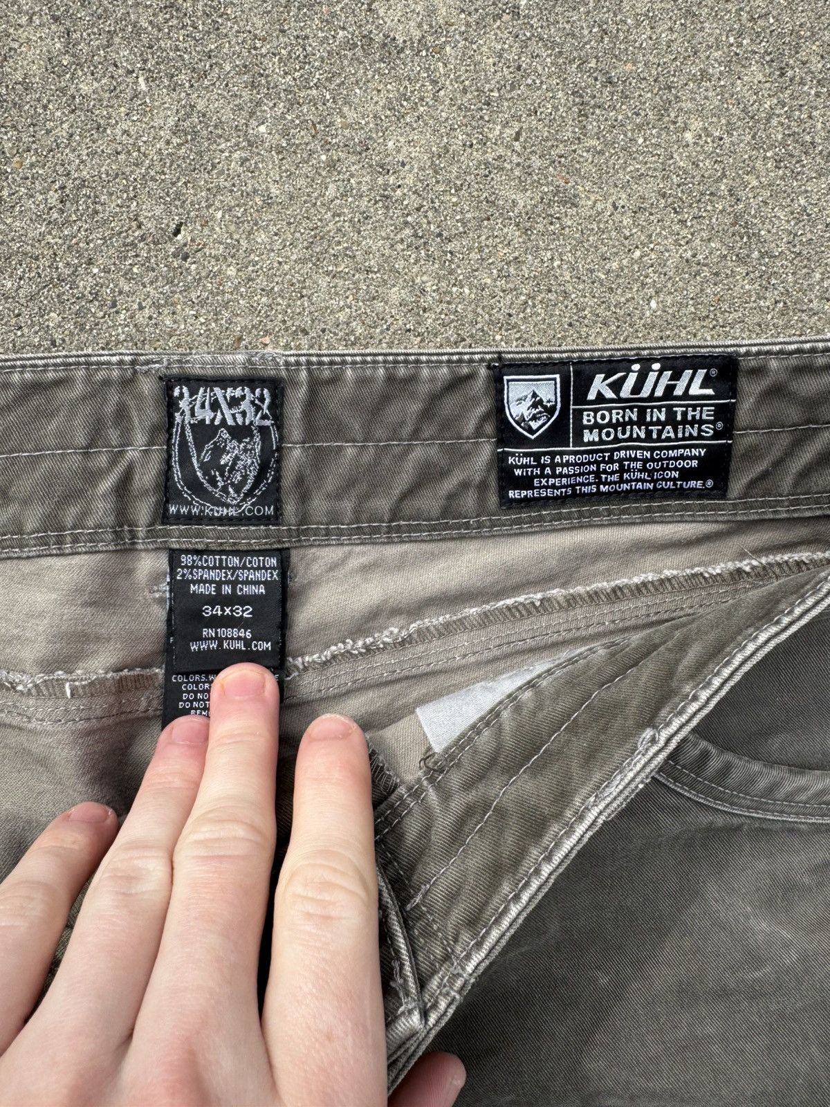 Kuhl Vintage Olive Green Kuhl Pantina Dye Easy Rider Pants Size US 34 / EU 50 - 5 Thumbnail