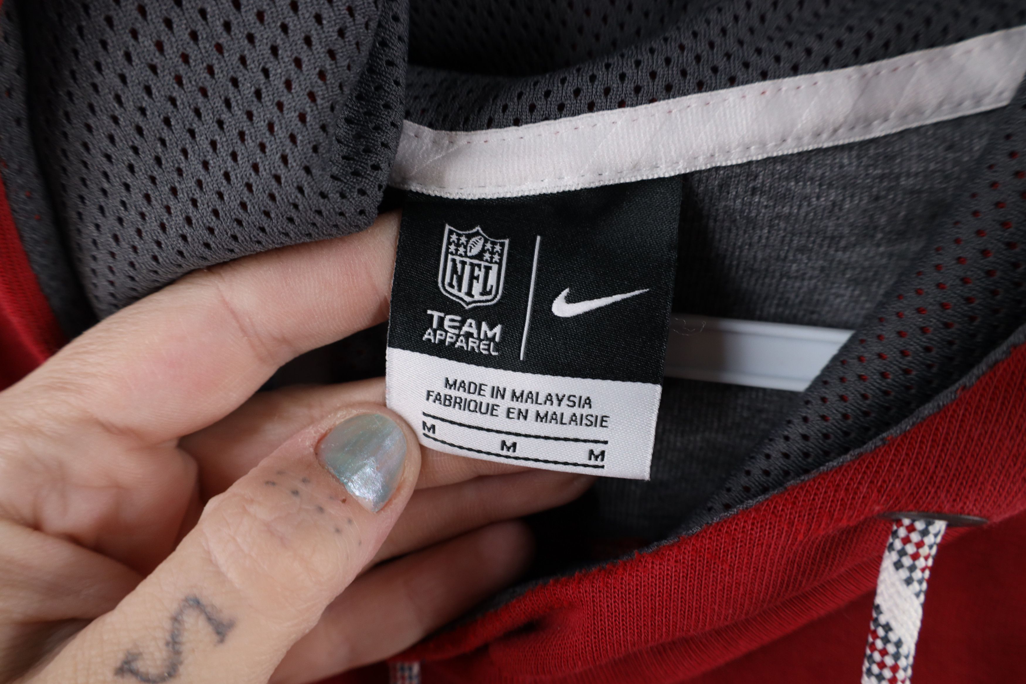 Nike × Vintage Nike NFL Cardinals Football Hoodie Sweatshirt Red Gray Size US M / EU 48-50 / 2 - 9 Thumbnail