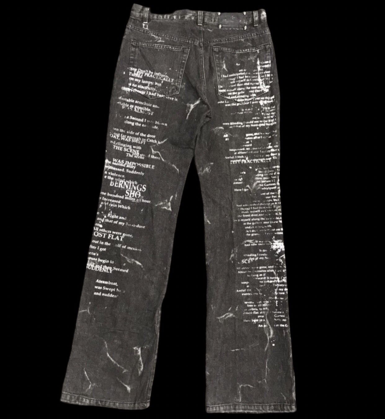 Japanese Brand BERNINGS SHO Poem Junya Style Flare Jeans Size US 29 - 2 Thumbnail