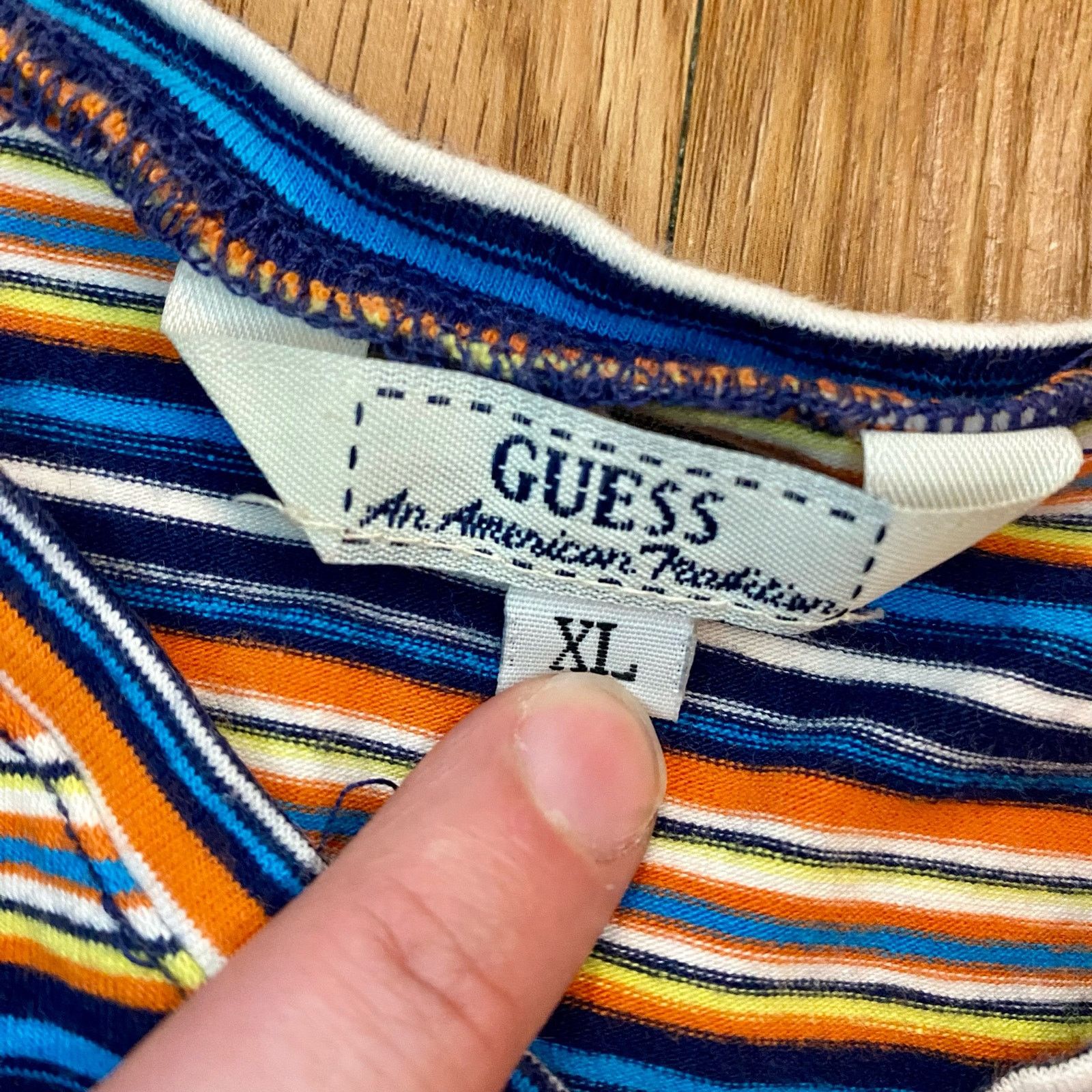 Guess Guess Y2k Blue Crop Tee Youth XLarge Womens Small/Medium Size S / US 4 / IT 40 - 12 Thumbnail
