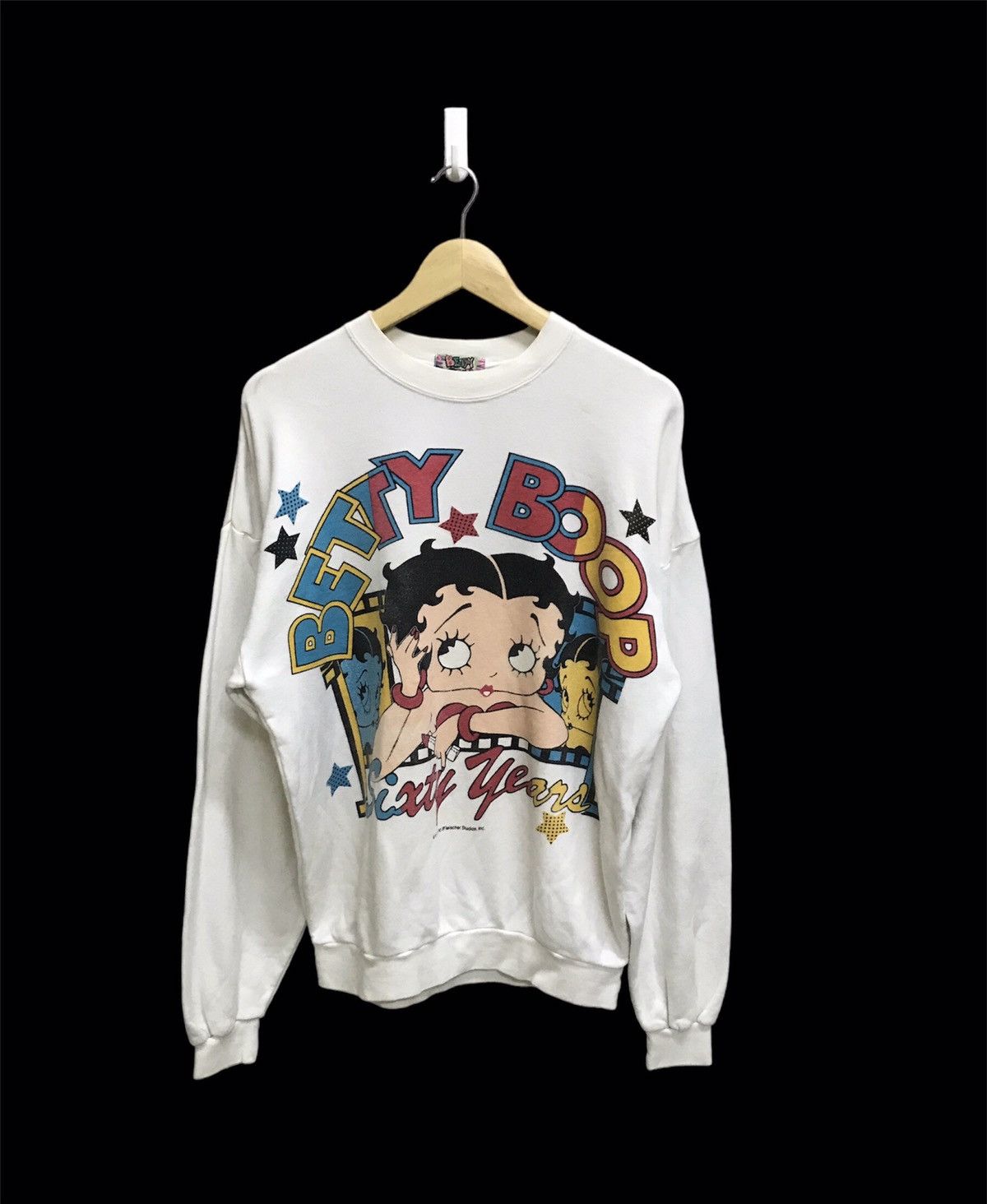 Cartoon Network VINTAGE 90s BETTY BOOP FLEISCHER STUDIOS SWEATSHIRT Size US L / EU 52-54 / 3 - 1 Thumbnail
