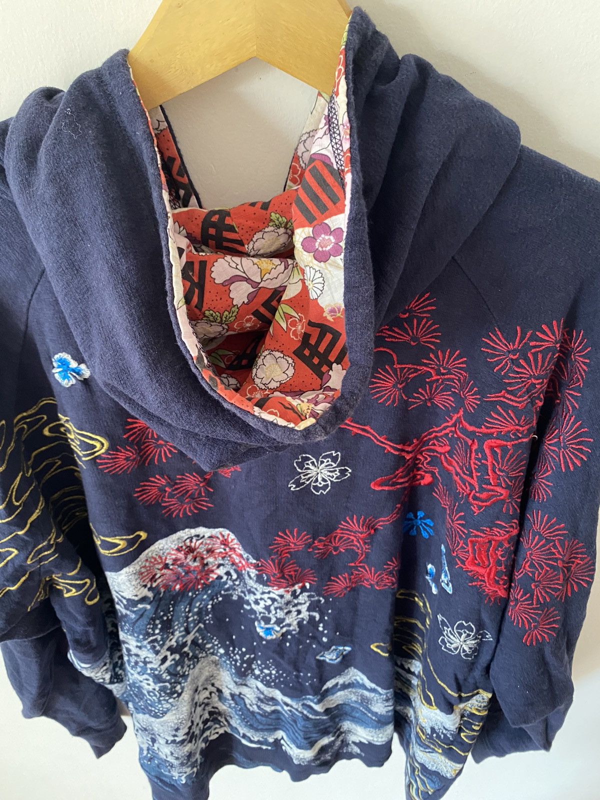 Japanese Brand × Vintage Sukajan Embroidered Hoodies Size US XXL / EU 58 / 5 - 5 Thumbnail
