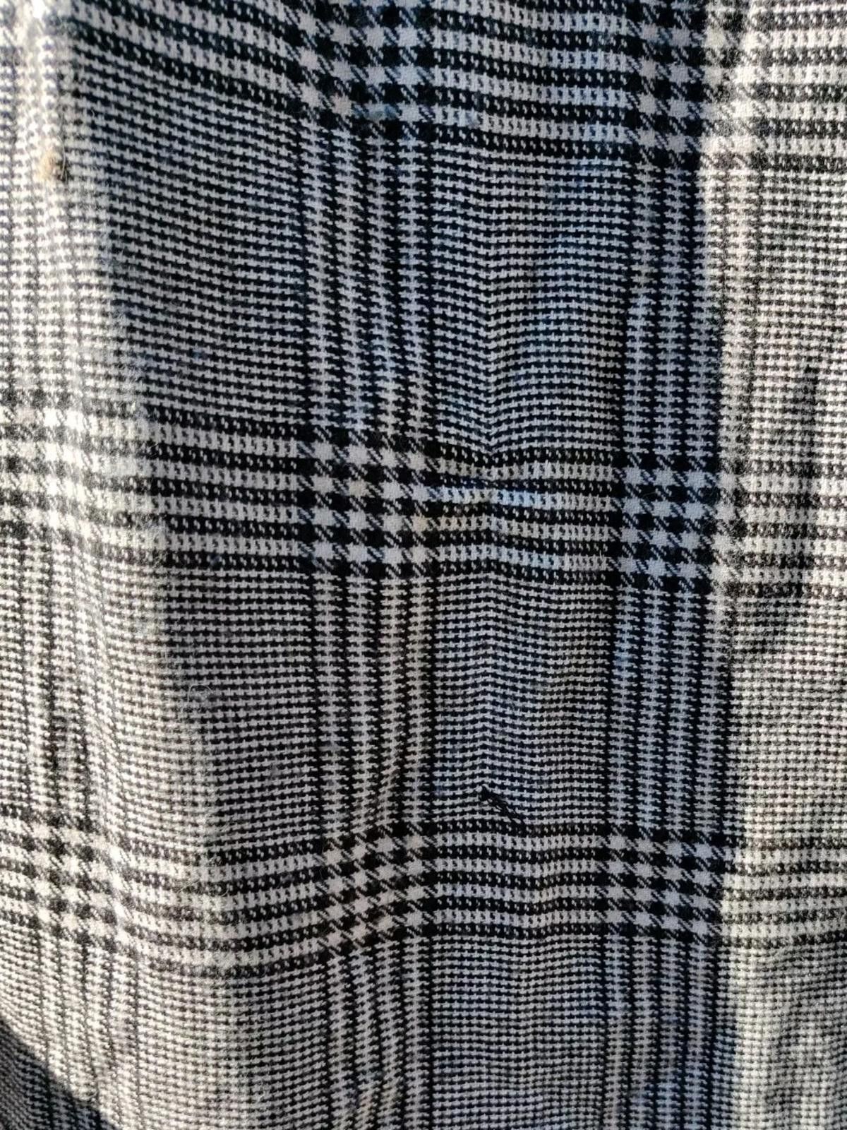 Other Time & Tru Black White Hounds Tooth Reversible Yellow Woven Size ONE SIZE - 10 Thumbnail