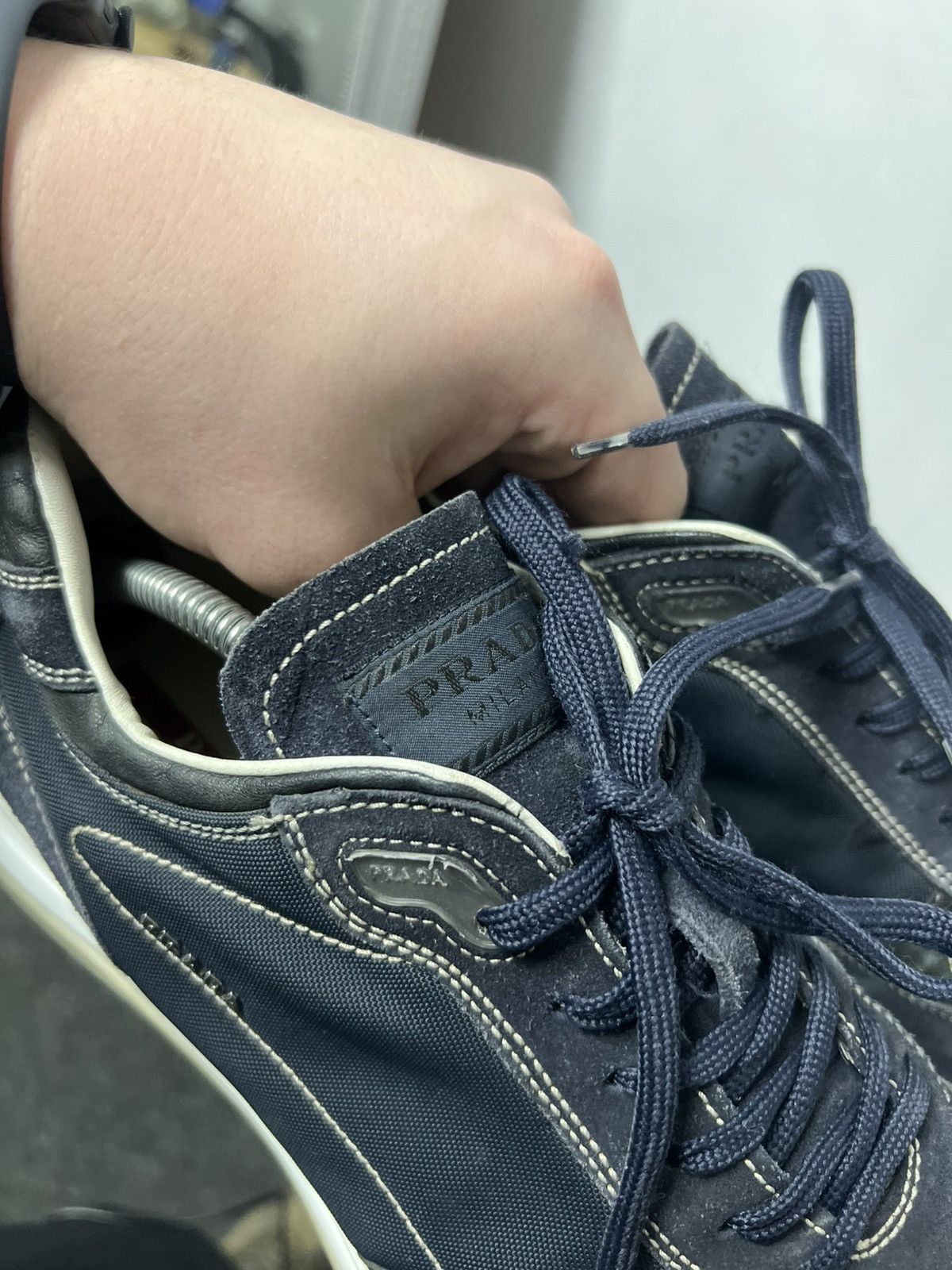 Prada Vintage Prada Blue American Cup Luxury Sneakers Size US 9 / EU 42 - 14 Thumbnail
