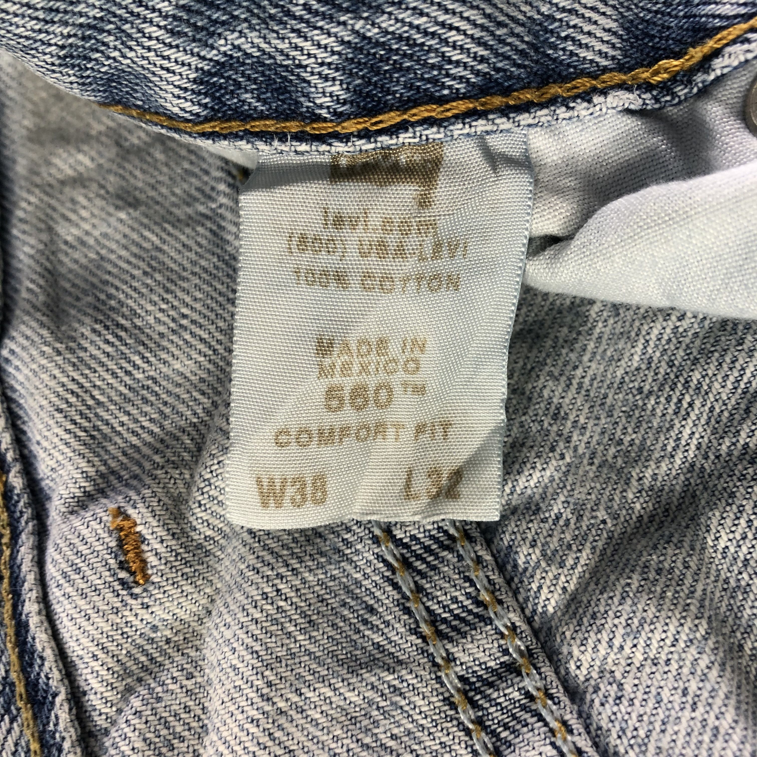 Levi's Vintage Light Wash Levis 560 Jeans-J4314 Size US 38 / EU 54 - 11 Thumbnail