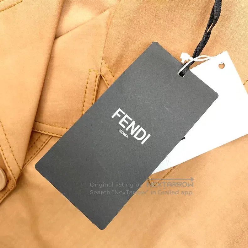 Fendi Fendi Cotton brown double-breasted suit jacket and skirt s Size XS / US 0-2 / IT 36-38 - 7 Thumbnail