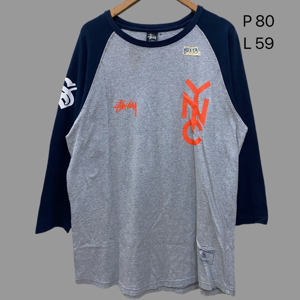 Stussy 3/4 sleeve stussy nyc Size US XL / EU 56 / 4 - 8 Thumbnail