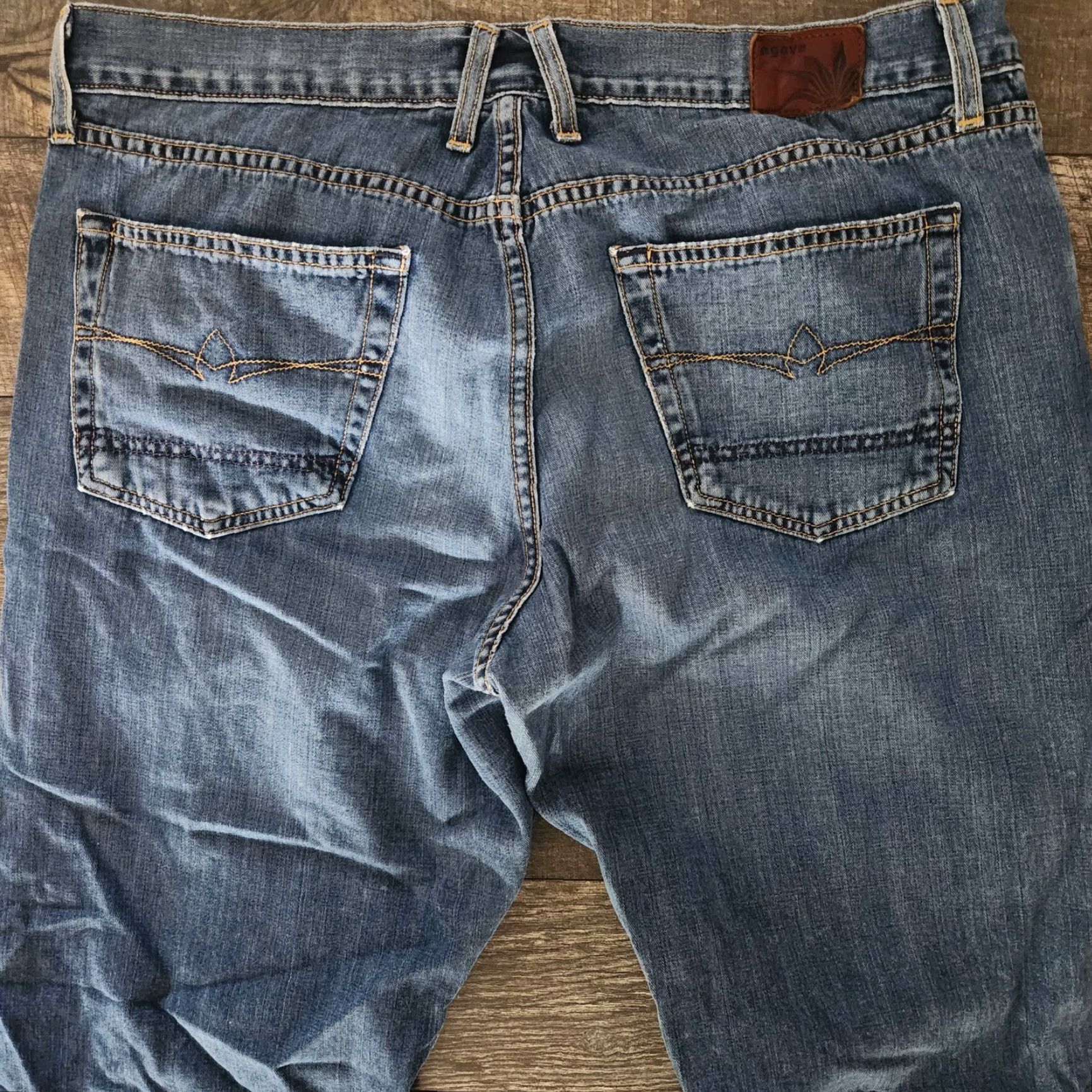 Vintage Agave Jeans Mens 36x31 Classic Straight Blue Made In USA Casual Size US 36 / EU 52 - 4 Thumbnail