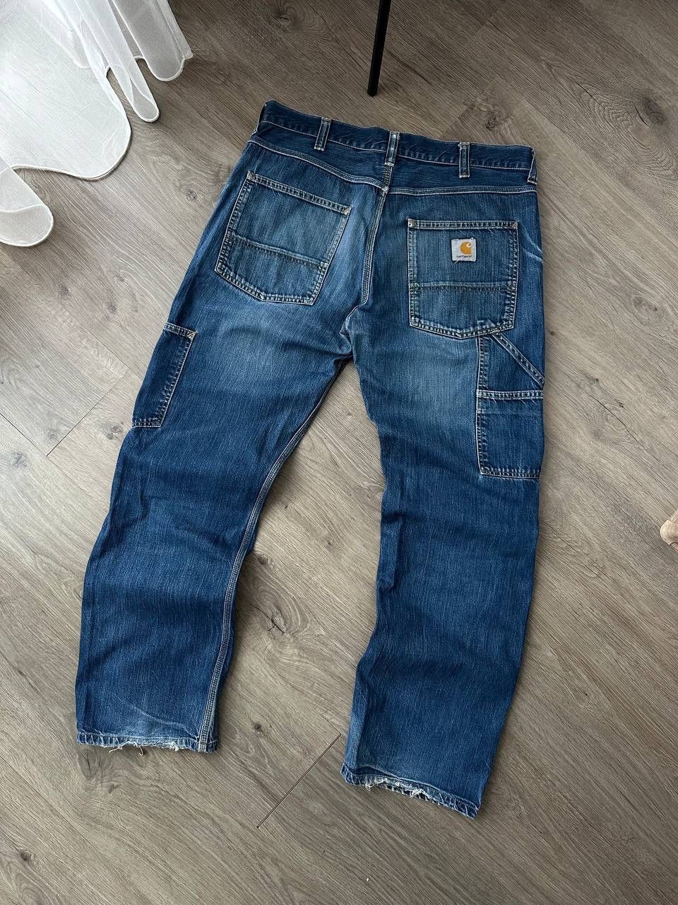Carhartt × Carhartt Wip × Vintage Vintage Distressed Carhartt Trax Denim Pants Size US 34 / EU 50 - 3 Thumbnail