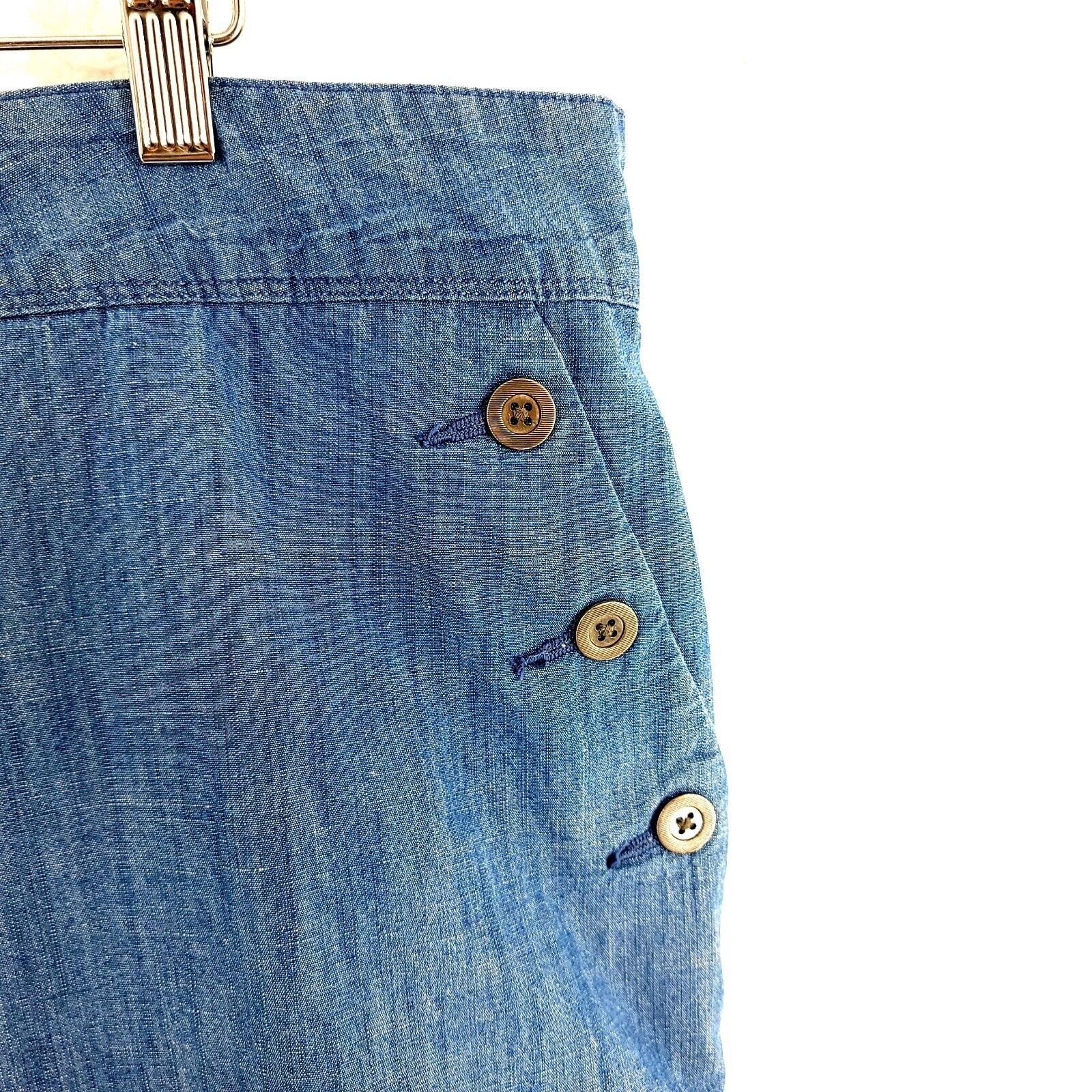 Isaac Mizrahi Isaac Mizrahi New York Blue Light Weight Denim Blue High Ris Size 36" / US 14 / IT 50 - 2 Thumbnail