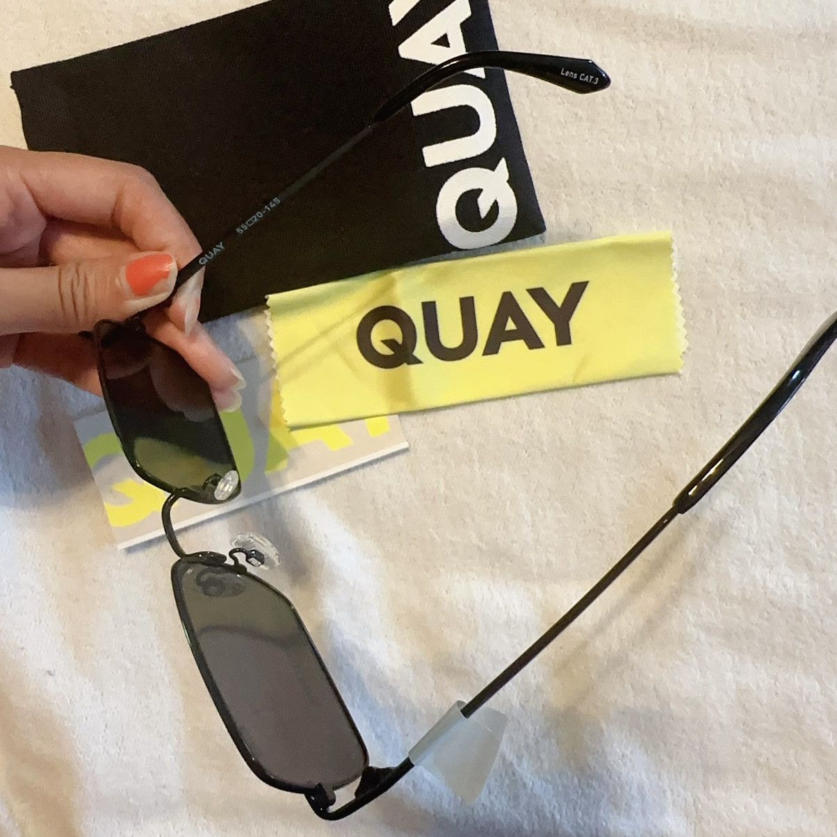 Quay NIB Quay "TTYL POLARIZED" square black frame/ black polarize Size ONE SIZE - 7 Thumbnail