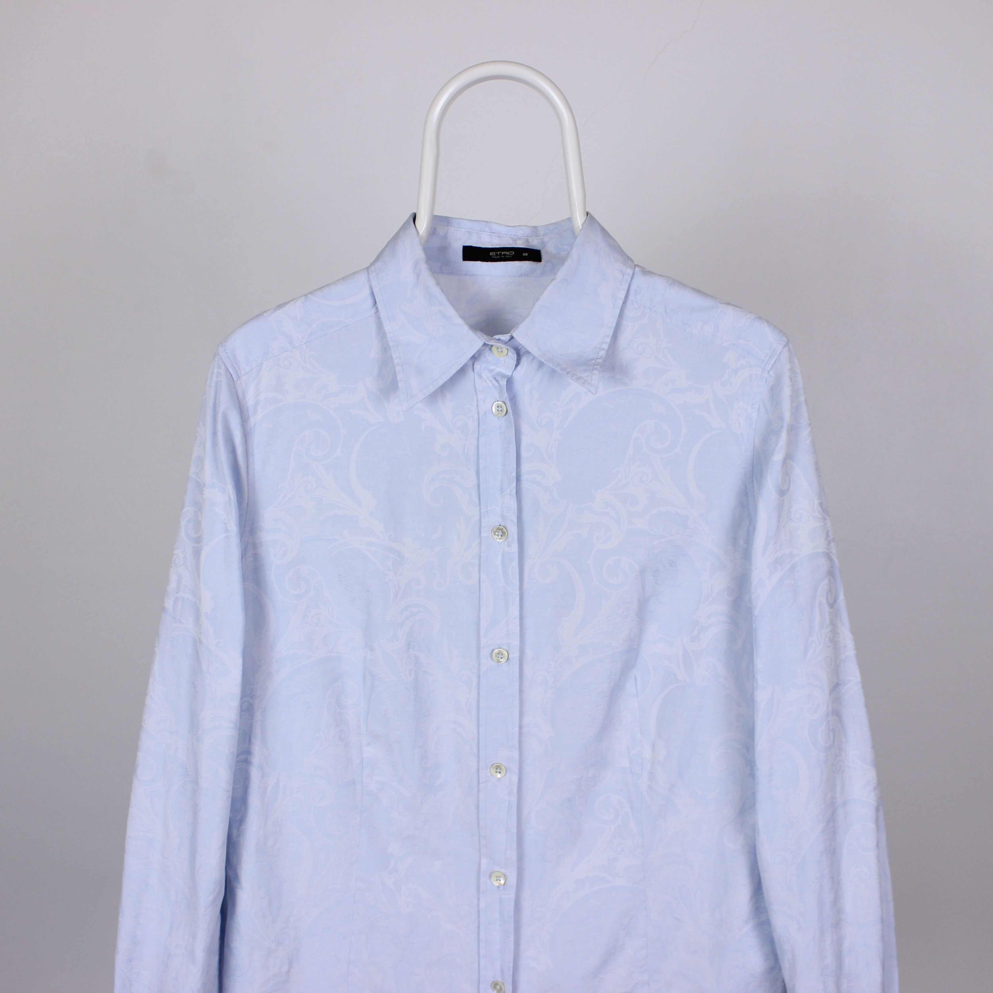 Etro Etro shirt men striped S M monogram cotton button Ups Size US S / EU 44-46 / 1 - 1 Thumbnail