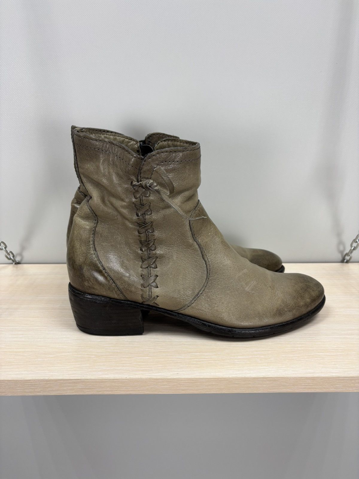 A.S.98 Womens leather boots MJUS Size 40 Color Brown Size US 10 / IT 40 - 6 Thumbnail