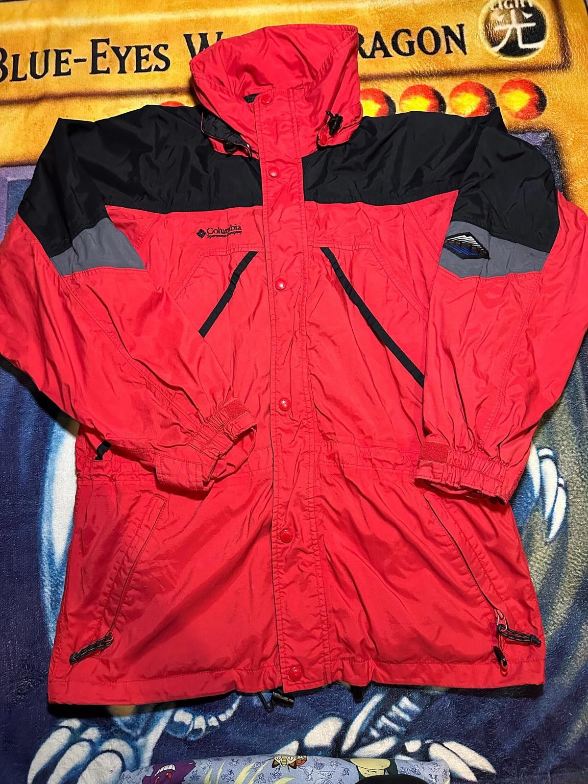 Columbia Vintage Columbia Red and Black Waterproof Hiking Jacket Size ONE SIZE - 1 Thumbnail