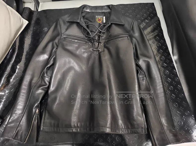 Schott Schott Leather jacket, leather sweatshirt Size US S / EU 44-46 / 1 - 1 Thumbnail
