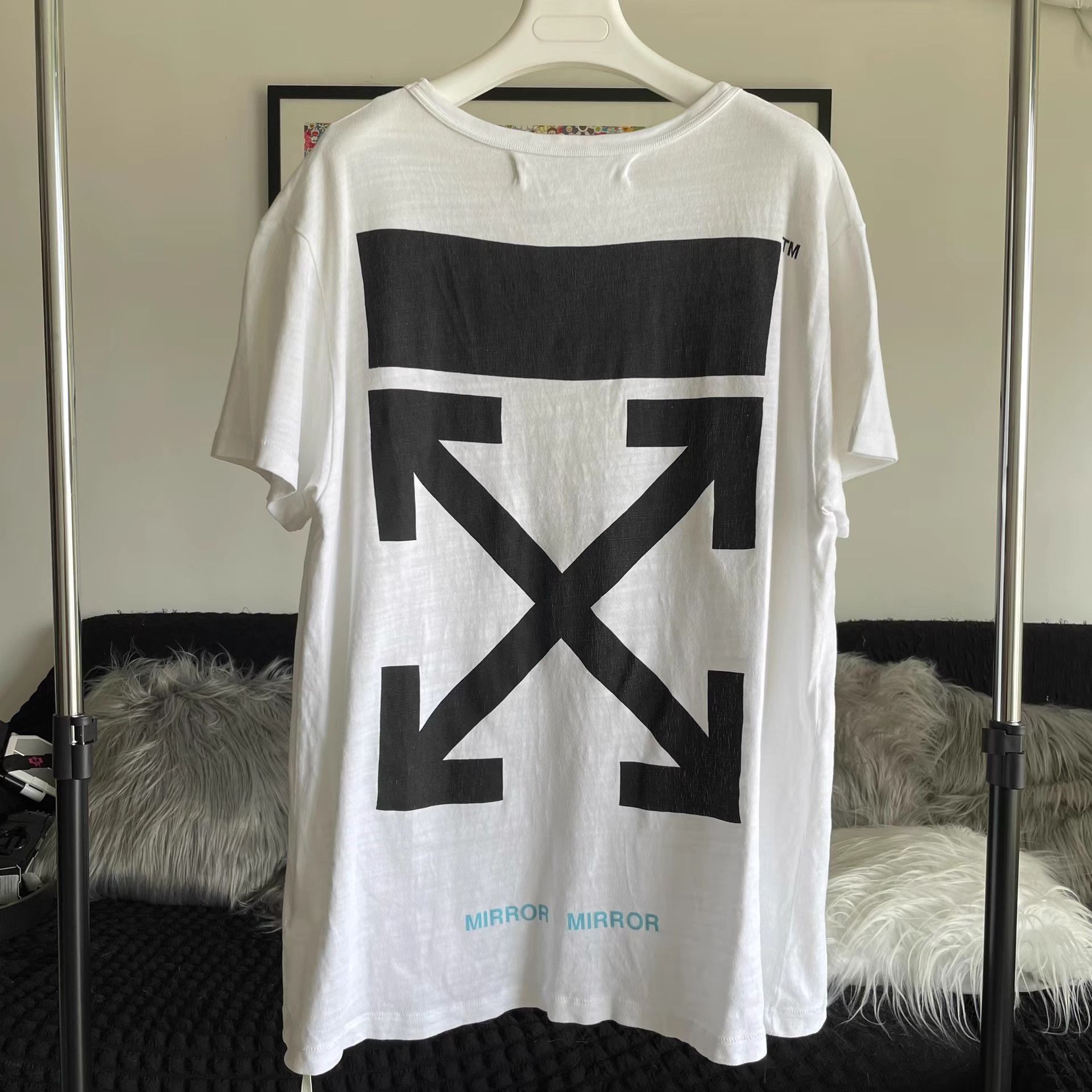 Off-White Off-White White Pink Religious Print T-shirt Size US S / EU 44-46 / 1 - 2 Thumbnail