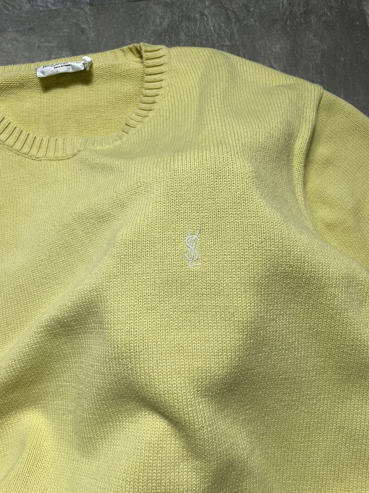 Yves Saint Laurent Vintage Yves Saint Laurent Knit Sweater YSL Logo 90s Y2K Size US XL / EU 56 / 4 - 3 Thumbnail