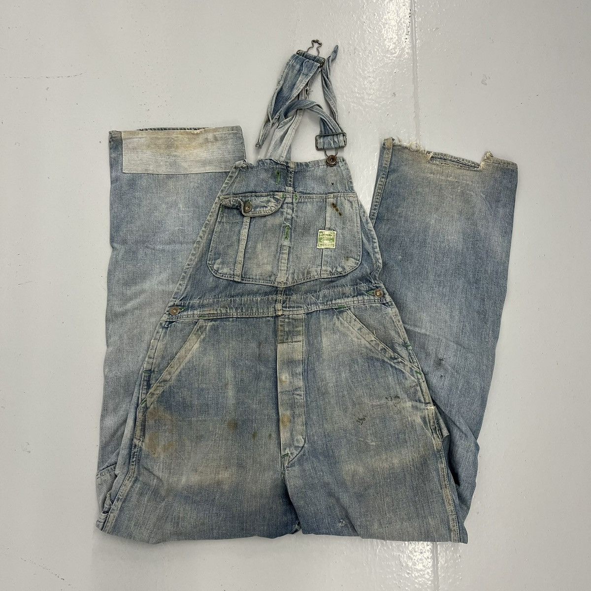 Other Vintage 40s Jack Rabbit WW2 Sanforized Denim Overalls 30x30 Size US 30 / EU 46 - 1 Thumbnail