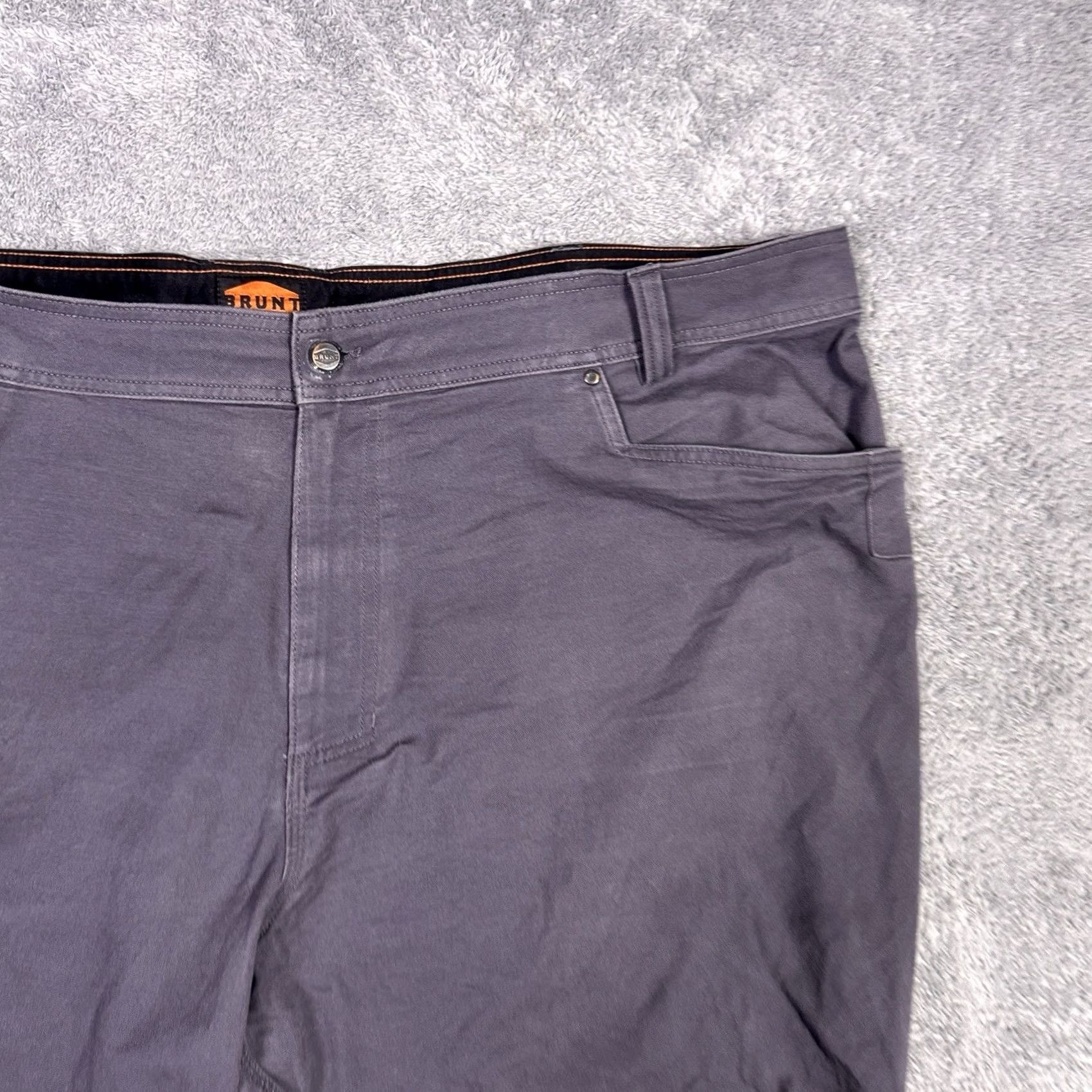 Vintage Brunt Pants Mens 48x30 Torra Workwear Canvas Utility Stretch Brown Trouser Chino Size US 32 / EU 48 - 3 Thumbnail