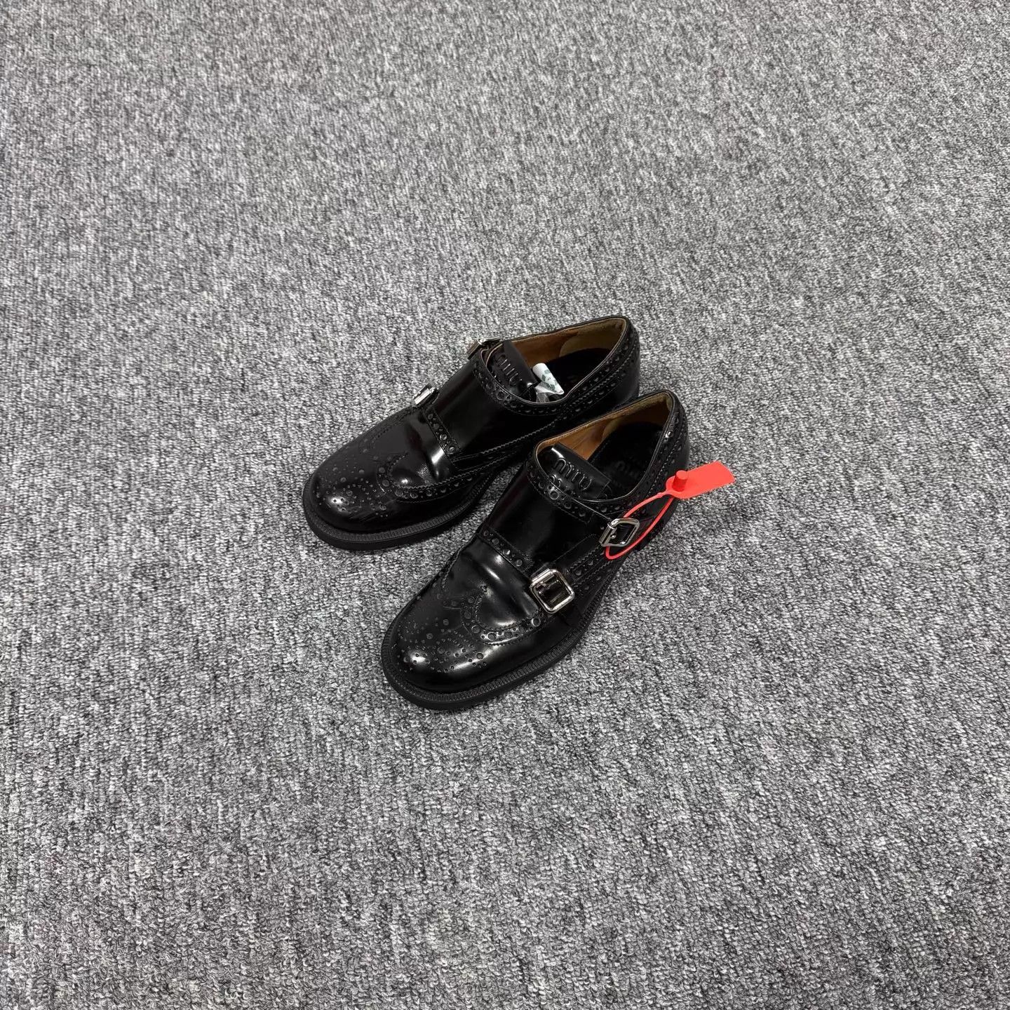 Miu Miu MIU MIU x Church's Retro Brogue Women's Loafers Size US 7 / IT 37 - 1 Thumbnail