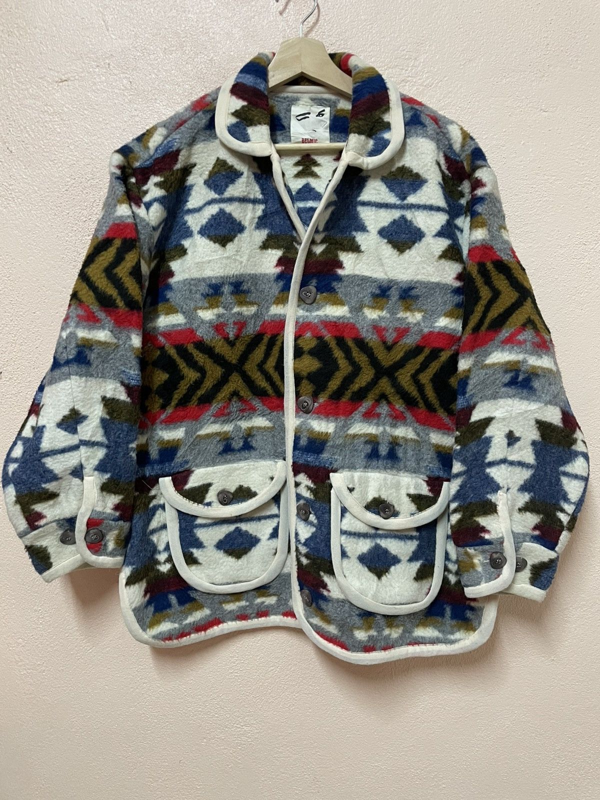 Japanese Brand Japanese Designer Poncho East West Native Navajo Poncho XL Size US XL / EU 56 / 4 - 1 Thumbnail