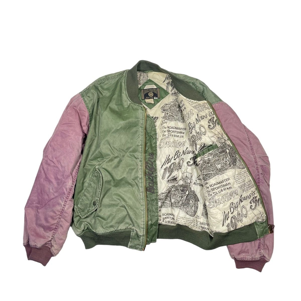 Vintage Vintage 1980s Backfire Embroidered Back Hit Nylon Bomber Size US L / EU 52-54 / 3 - 7 Thumbnail