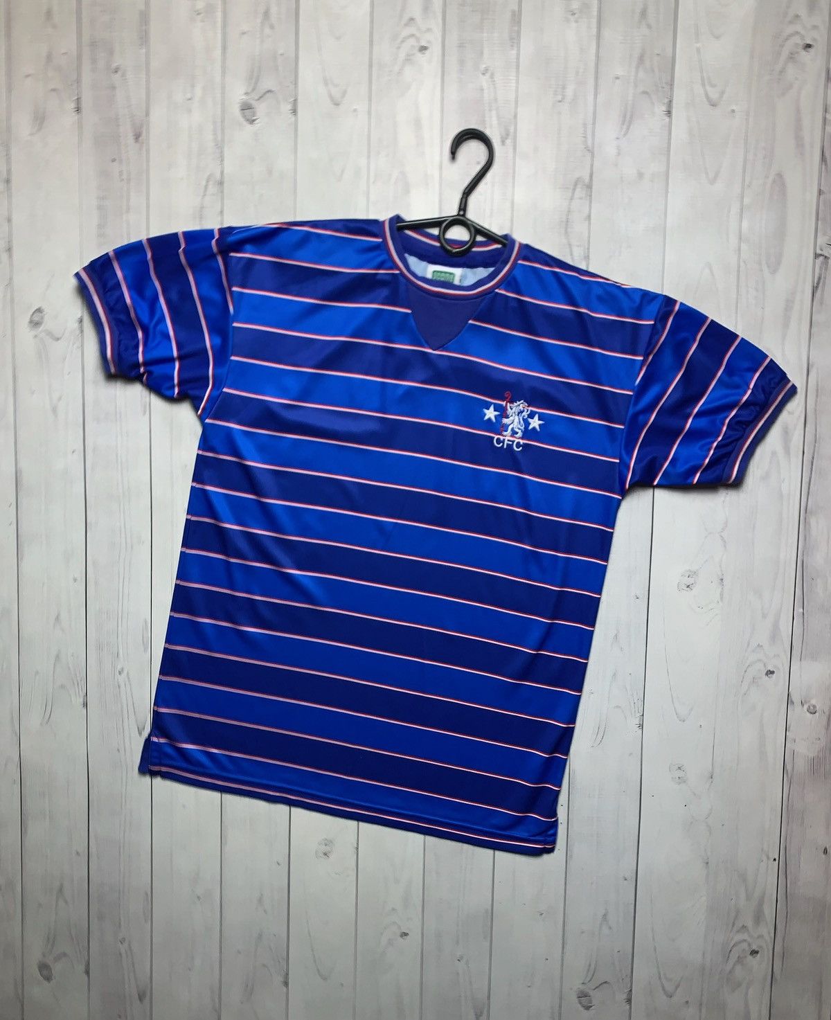 Chelsea Soccer × Vintage Vintage Chelsea soccer retro tee size M striped blue Size US M / EU 48-50 / 2 - 1 Thumbnail