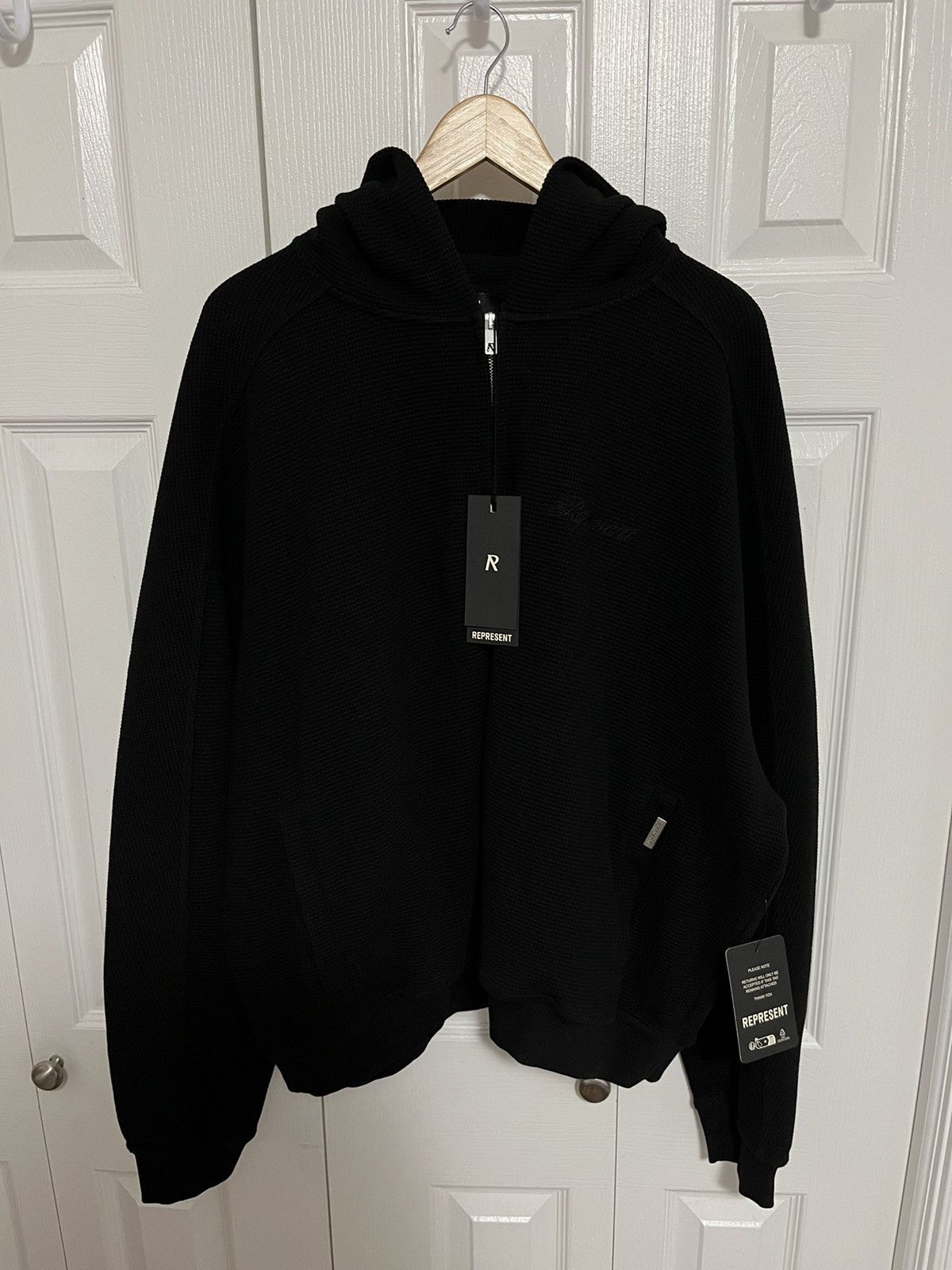 Represent Clo. Represent Waffle Knit Zip Hoodie Size US L / EU 52-54 / 3 - 1 Thumbnail