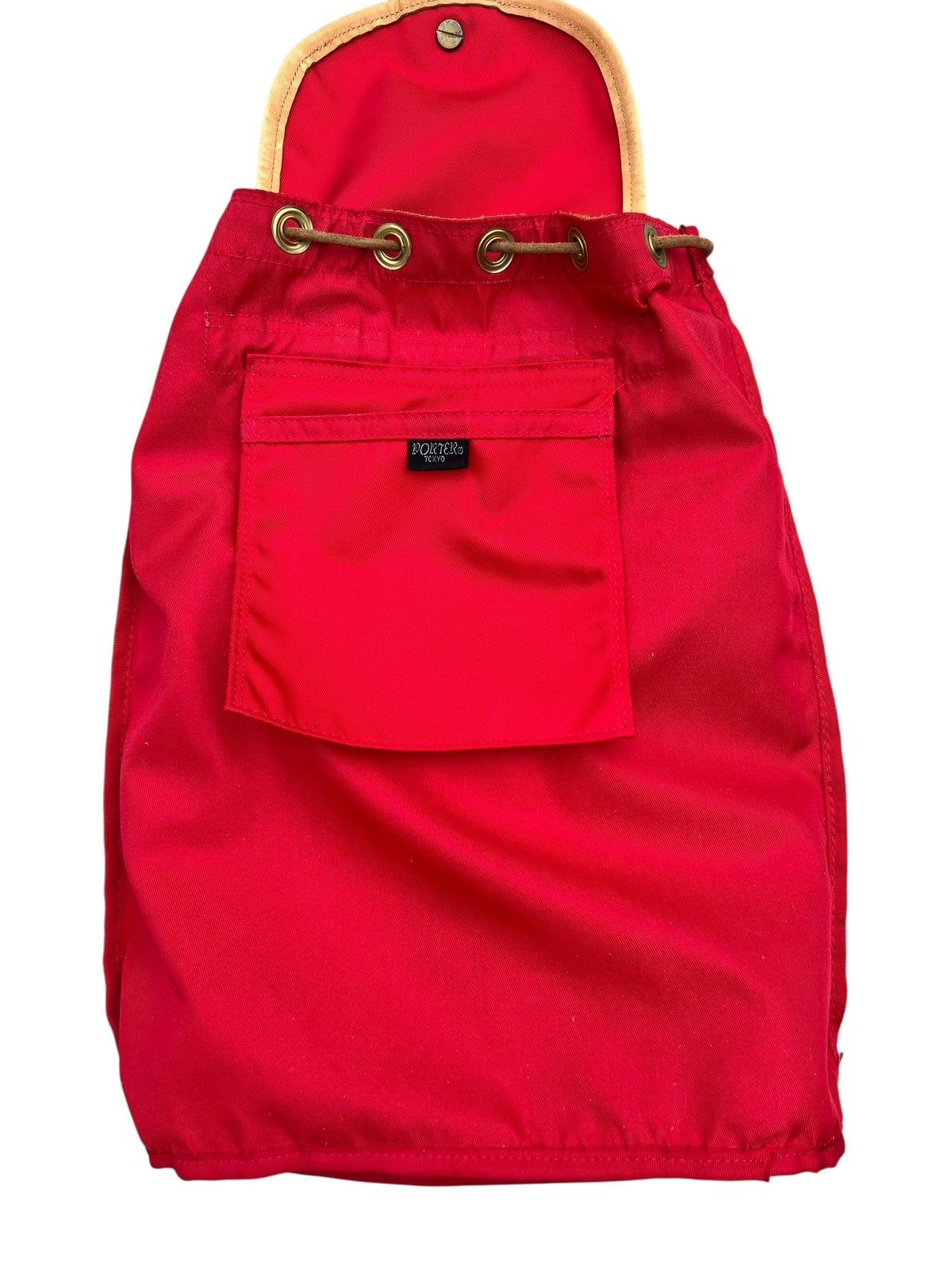 Porter Vintage Porter by Yoshida Red Nylon Leather Backpack Bag Size ONE SIZE - 22 Thumbnail