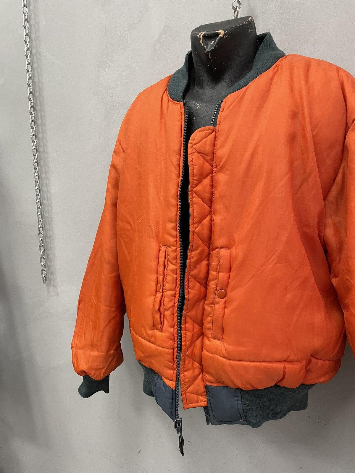 Alpha Industries Vintage Blue MA-1 Bomber balenciaga style Jacket Military Size US L / EU 52-54 / 3 - 11 Thumbnail