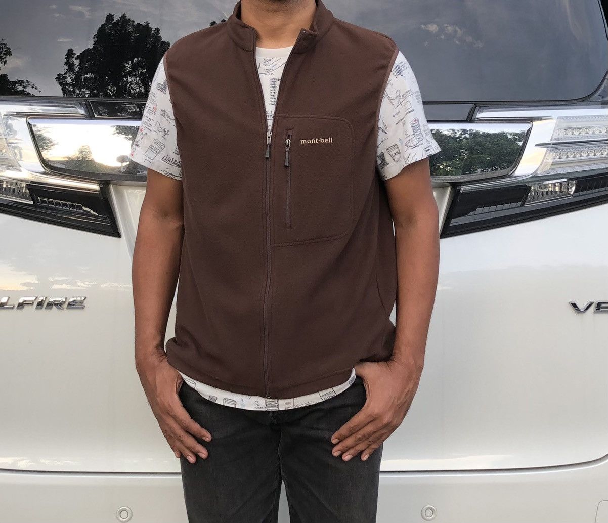 MONT-BELL Chameece Fleece Sweater Outerwear Vest Jacket