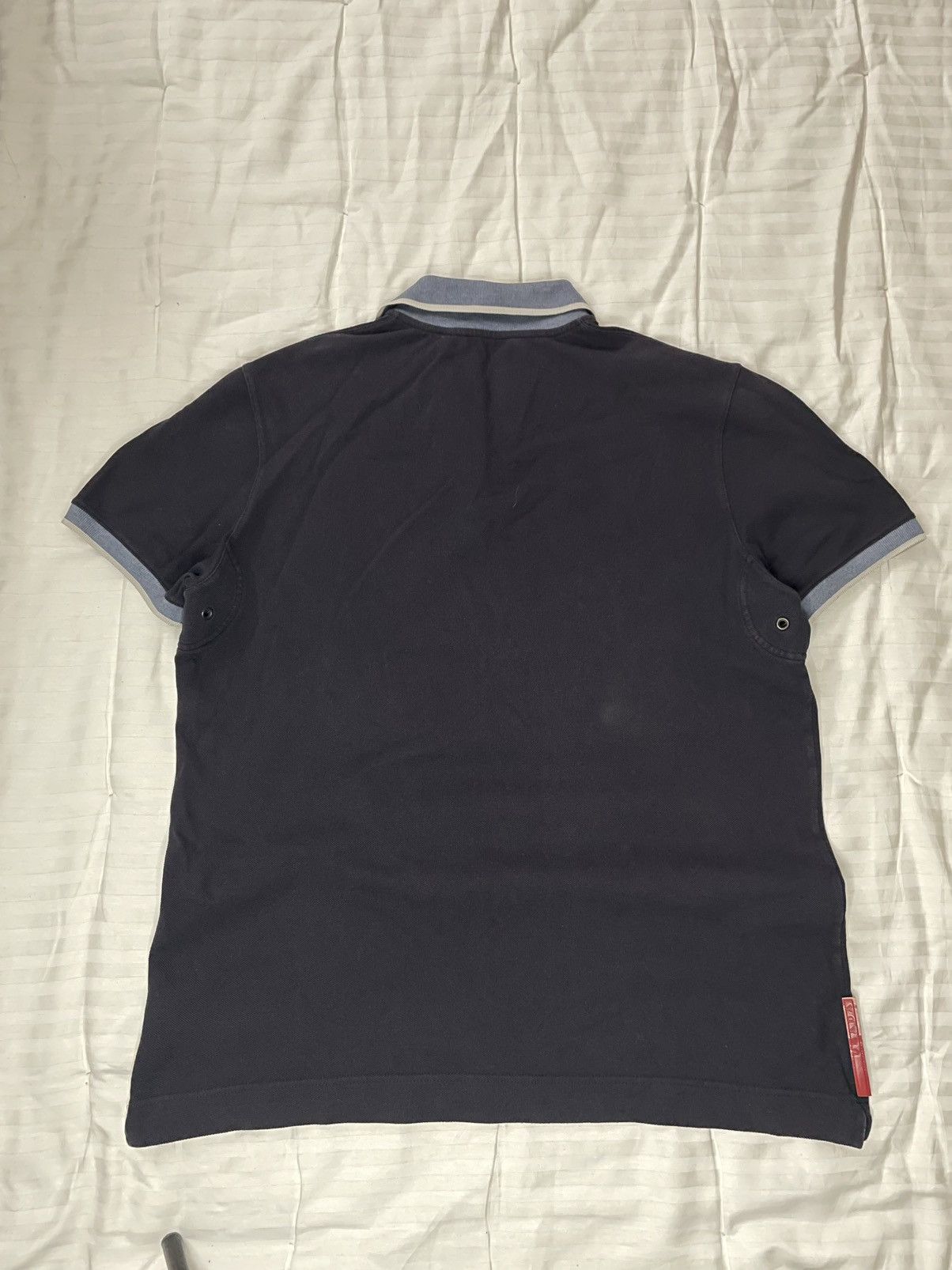 Prada Vintage Prada Red Tab Polo Size US XL / EU 56 / 4 - 4 Thumbnail