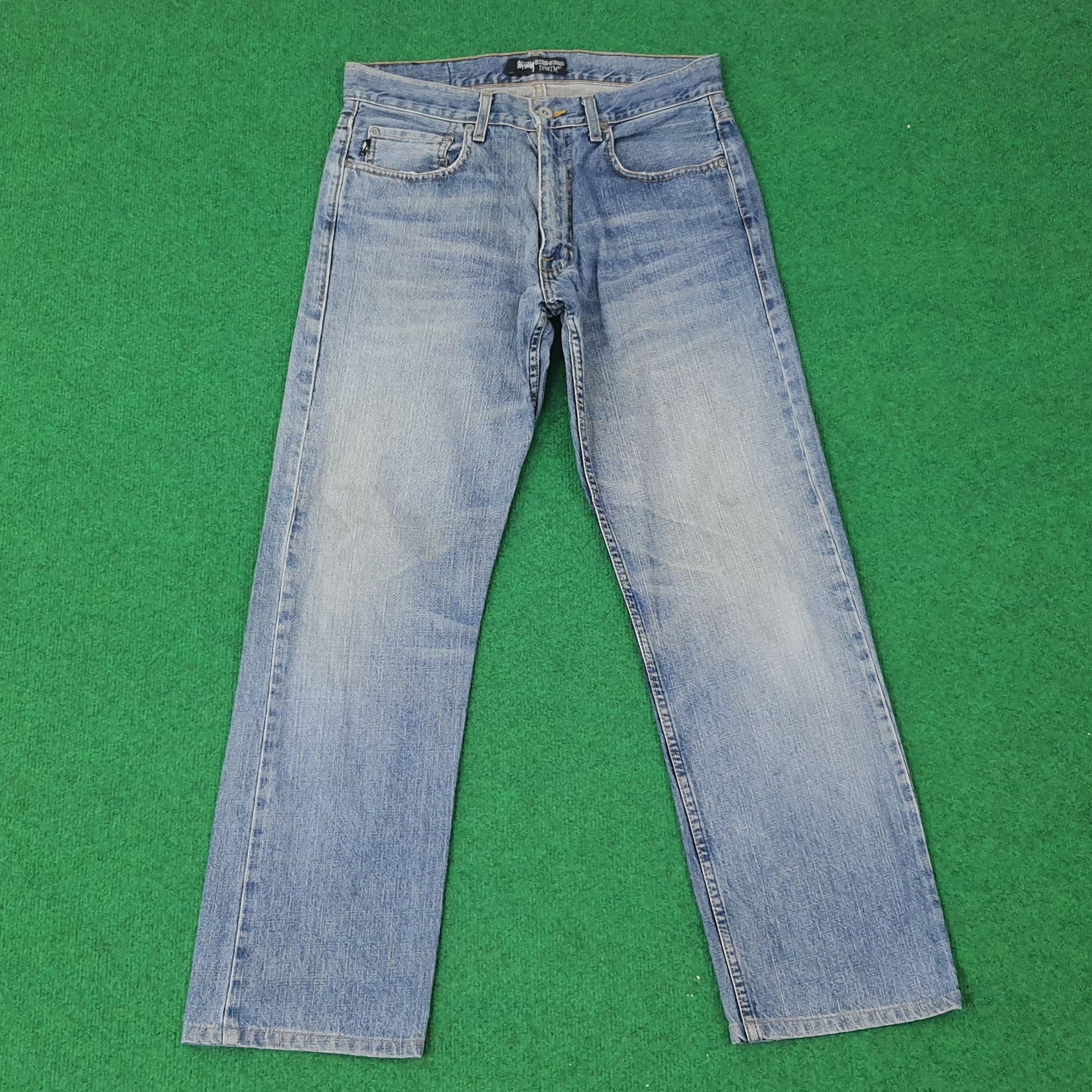 Vintage Stussy Rough n Rugged Denim Custom Logo Jeans C228N9