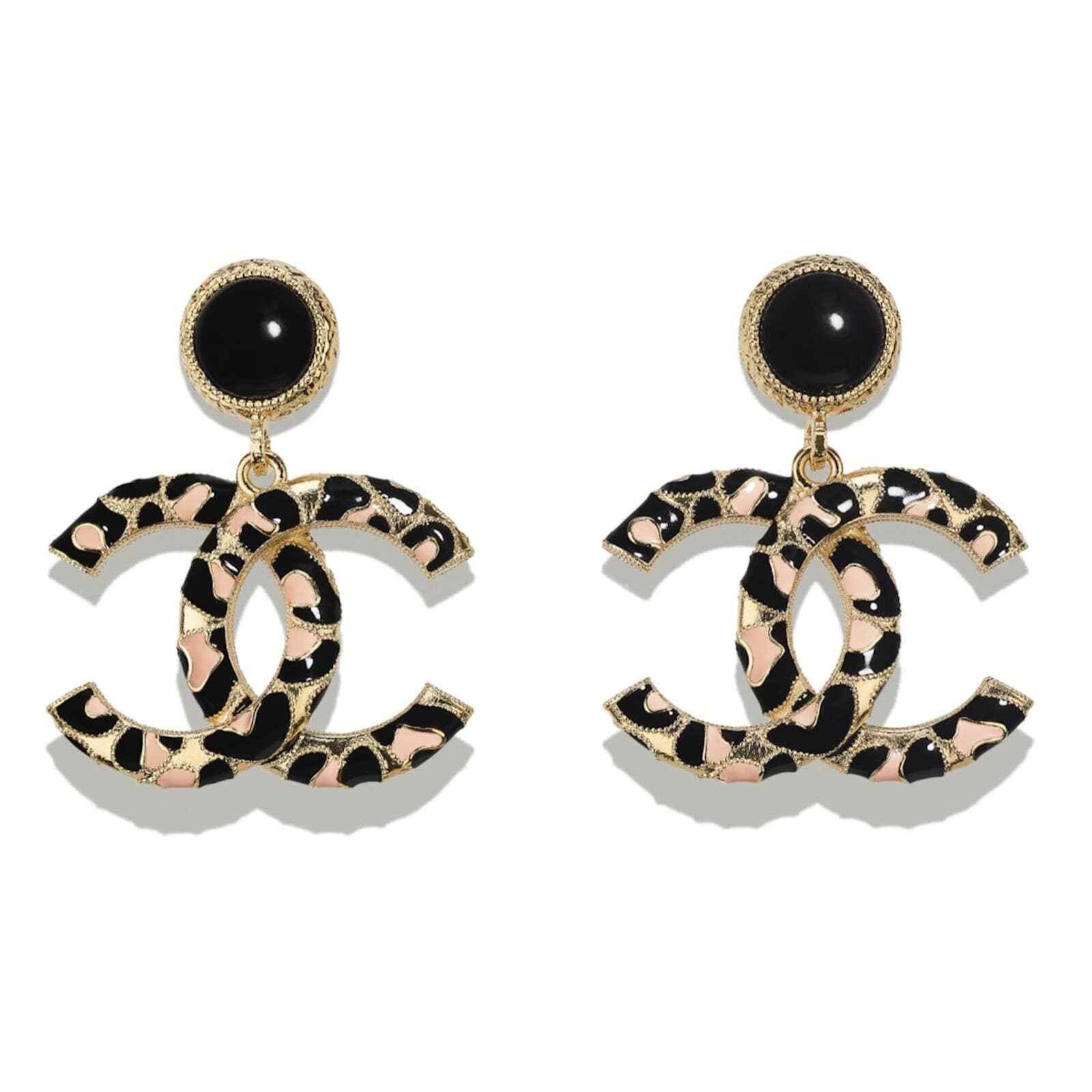 Chanel Chanel Gold Beige Pearl CC Dangle Drop Statement Earring Size ONE SIZE - 1 Thumbnail