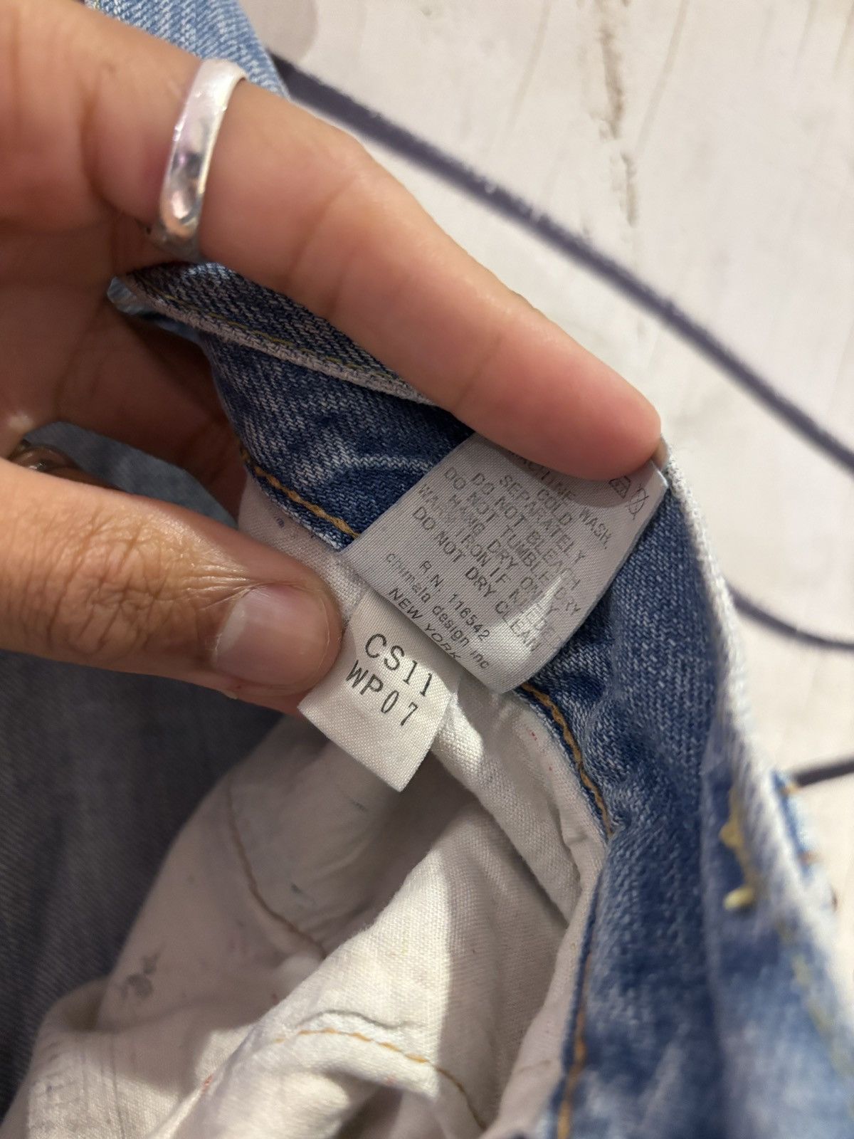 Chimala Chimala Mid Rise Distressed Japan Raw Denim Selvedge Jeans Size 27" / US 4 / IT 40 - 11 Thumbnail