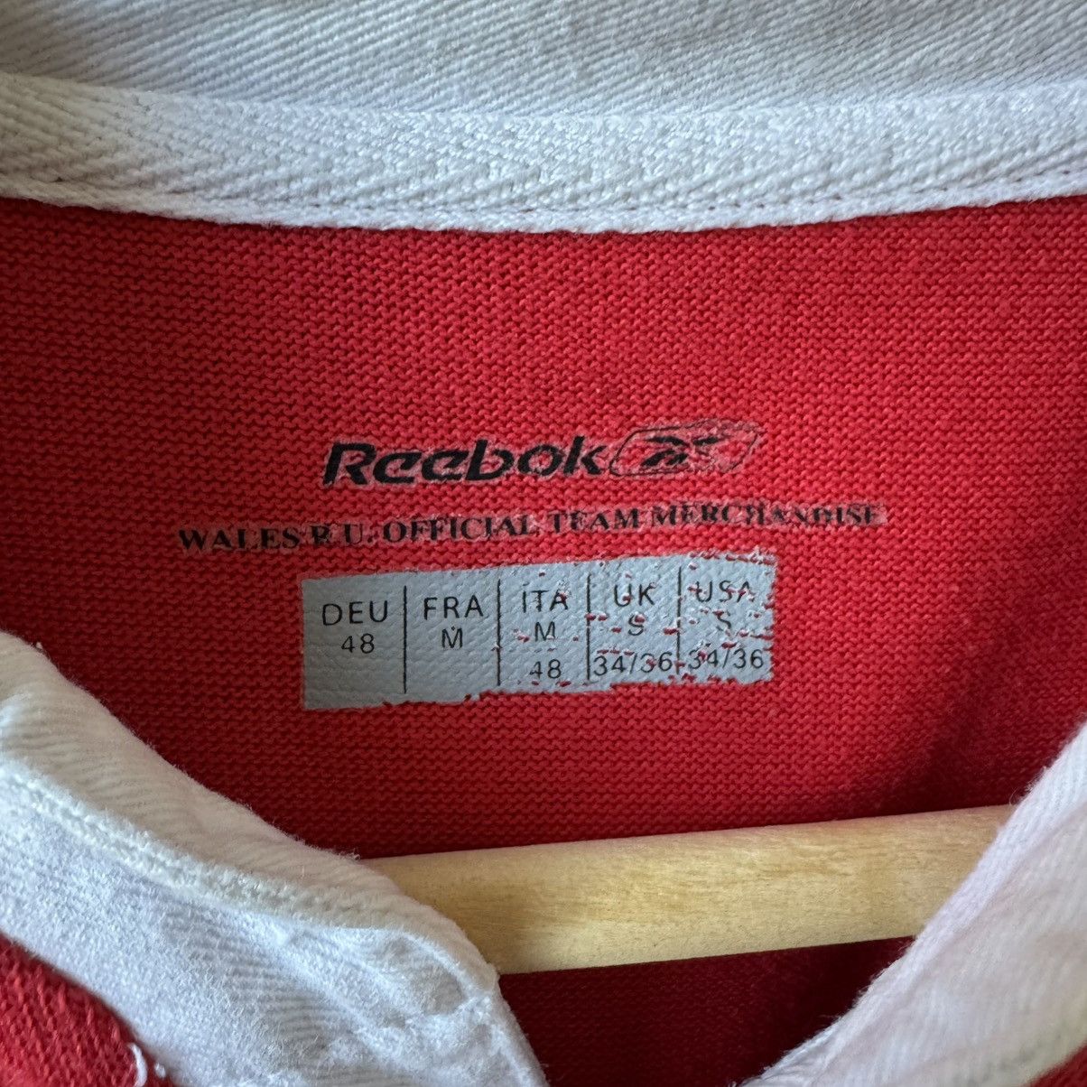 Reebok Vintage 99s Reebok WRU Wales Rugby Jersey Polo Shirt Size US M / EU 48-50 / 2 - 5 Thumbnail