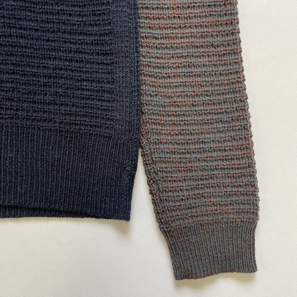 Maison Margiela A/W 15 Waffle Knit Colour Block Sweater Size US M / EU 48-50 / 2 - 6 Thumbnail