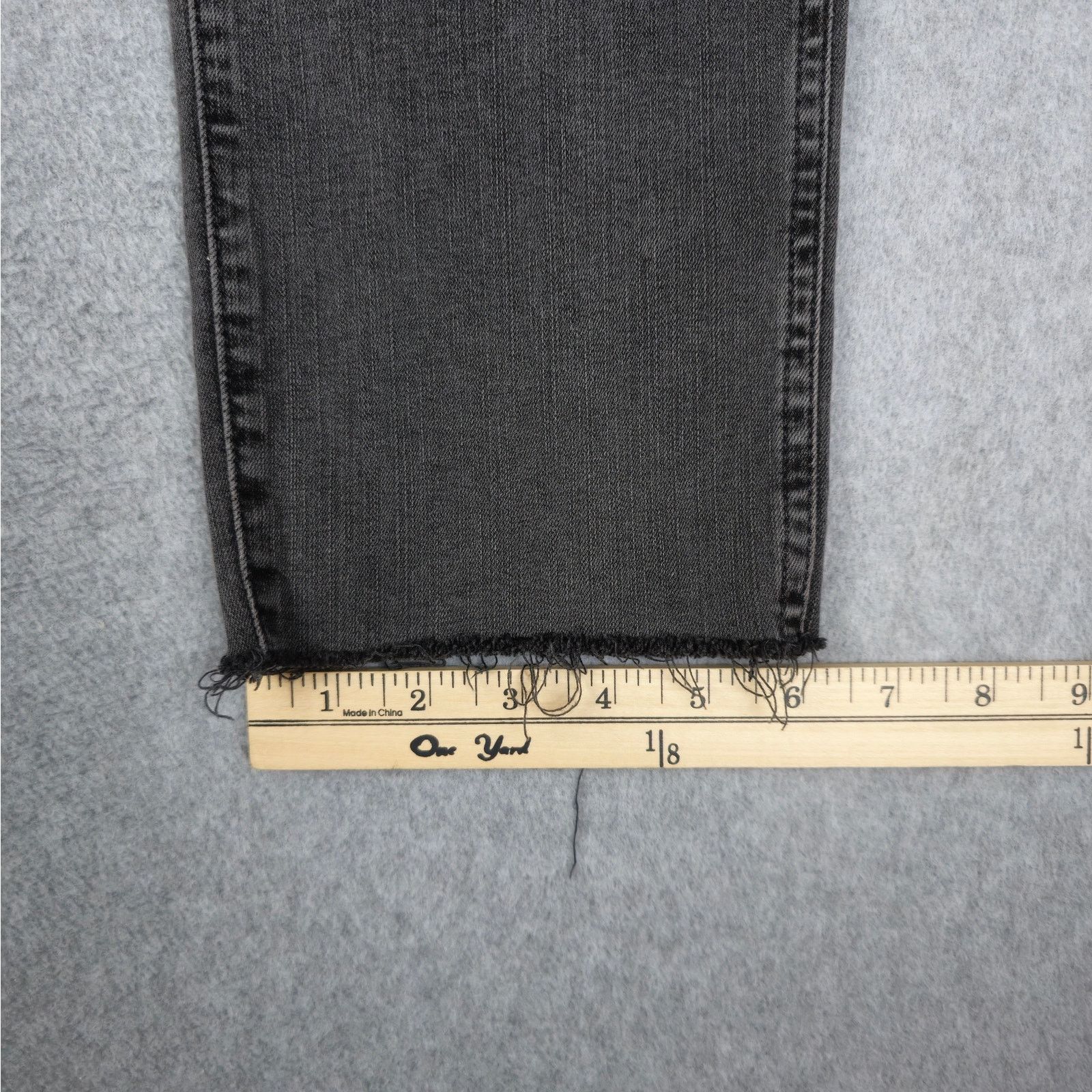 Madewell Madewell 29x25 Black Stovepipe Jeans Raw Hem Size 29" - 16 Thumbnail