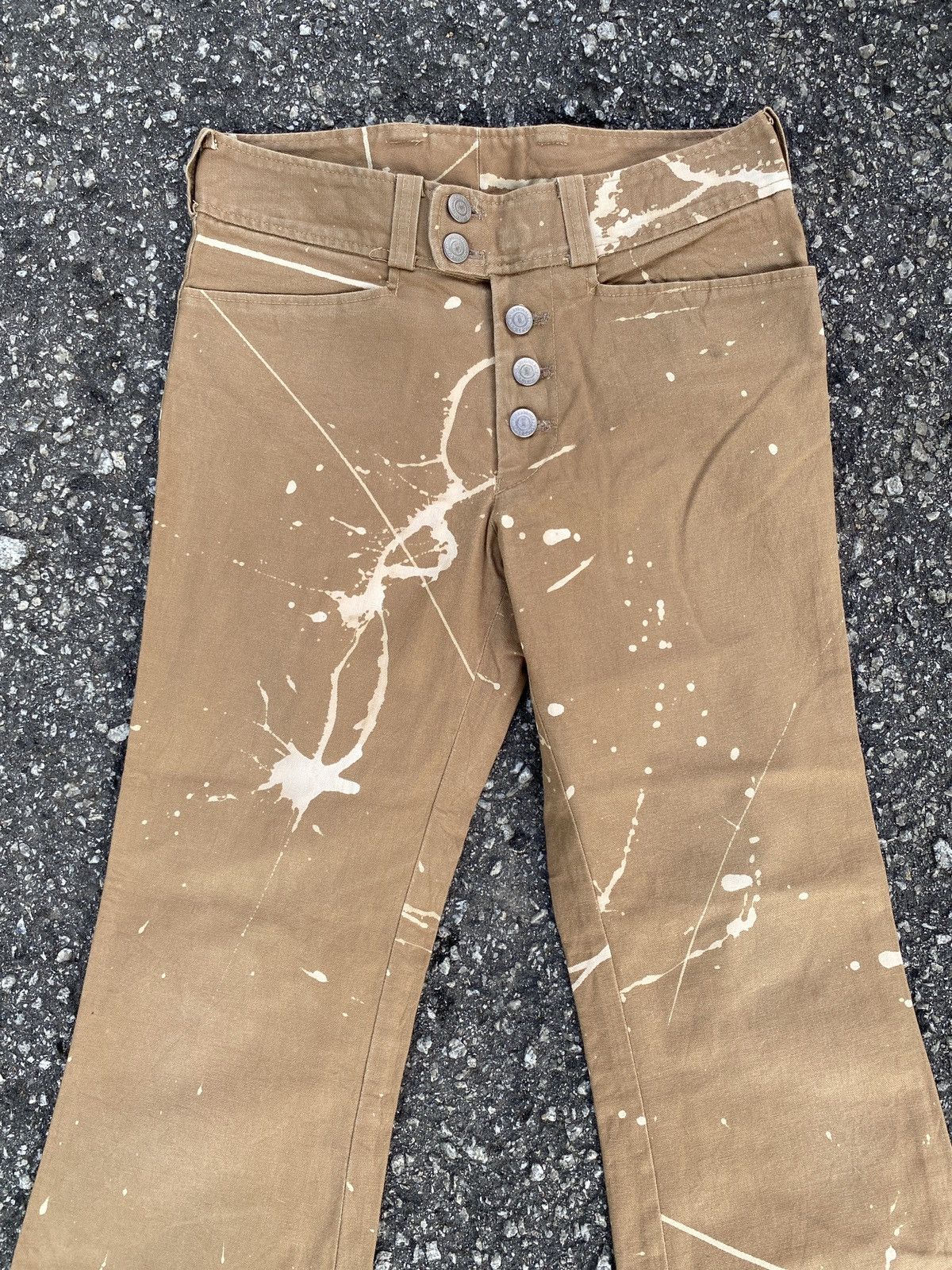 Japanese Brand × Tornado Mart Japanese Brand Tornado Mart Splatter Design Flare Denim Size US 27 - 3 Thumbnail