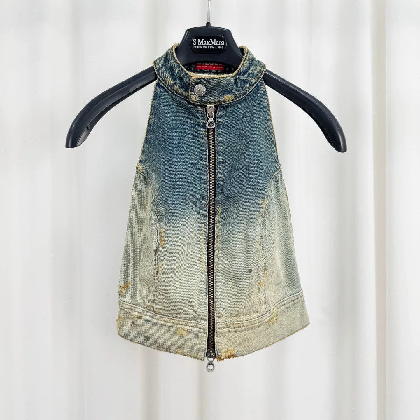 Diesel Diesel New Halter Denim Vest Size XS / US 0-2 / IT 36-38 - 1 Thumbnail