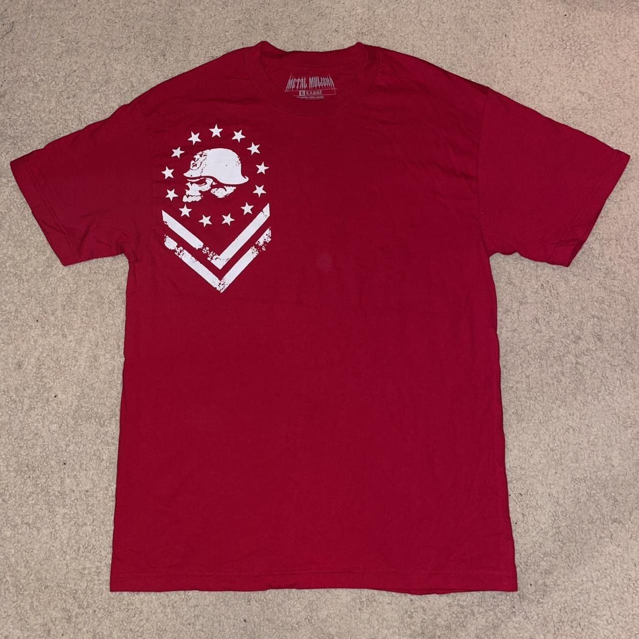 Metal Mulisha Metal Mulisha y2k red skull t shirt Size US L / EU 52-54 / 3 - 1 Thumbnail